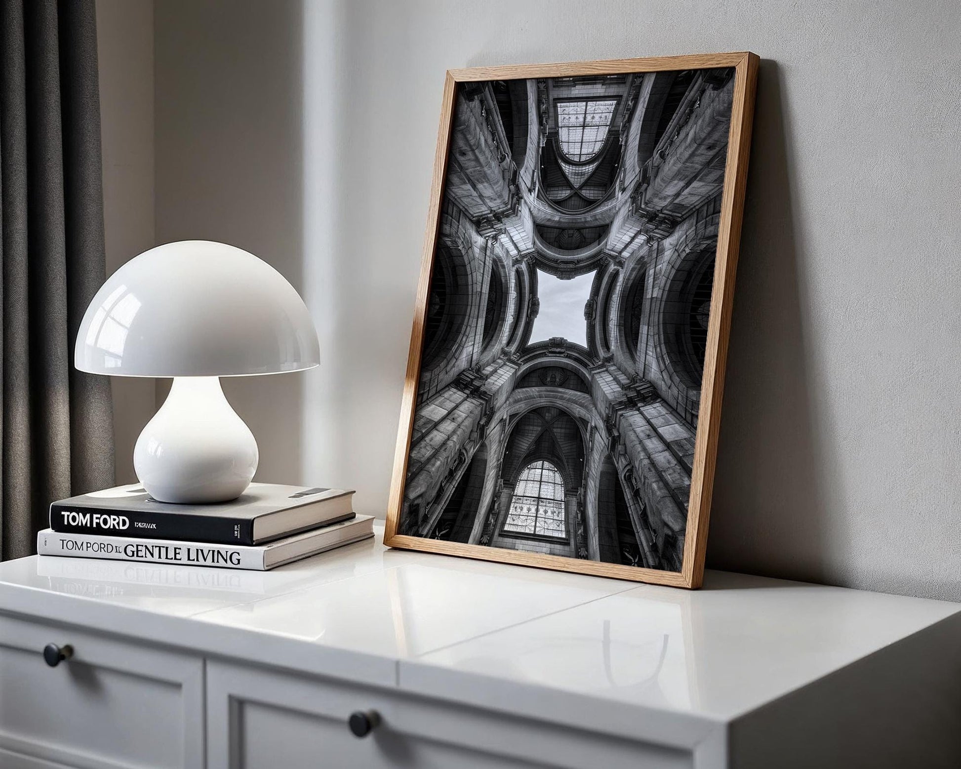 World Landmark | Vienna Library Print | Black and White Grand Dome Architecture wall art print, black and white architectural poster, minimalist modern Scandinavian wall decor, Monohaus