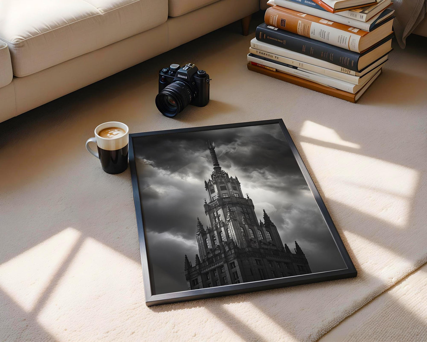 World Landmark | Gothic Architecture Print | Black and White Cityscape Photography