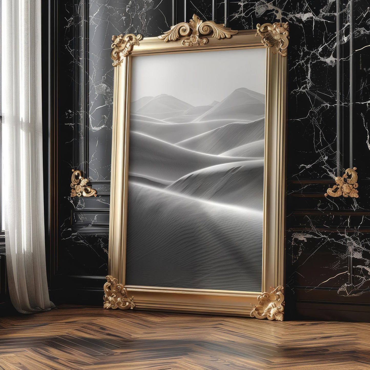 Botanical Photo | Sand Dune Landscape Print | Minimalist Black and White Photography wall art print, minimalist black and white poster, modern Scandinavian wall decor, Monohaus