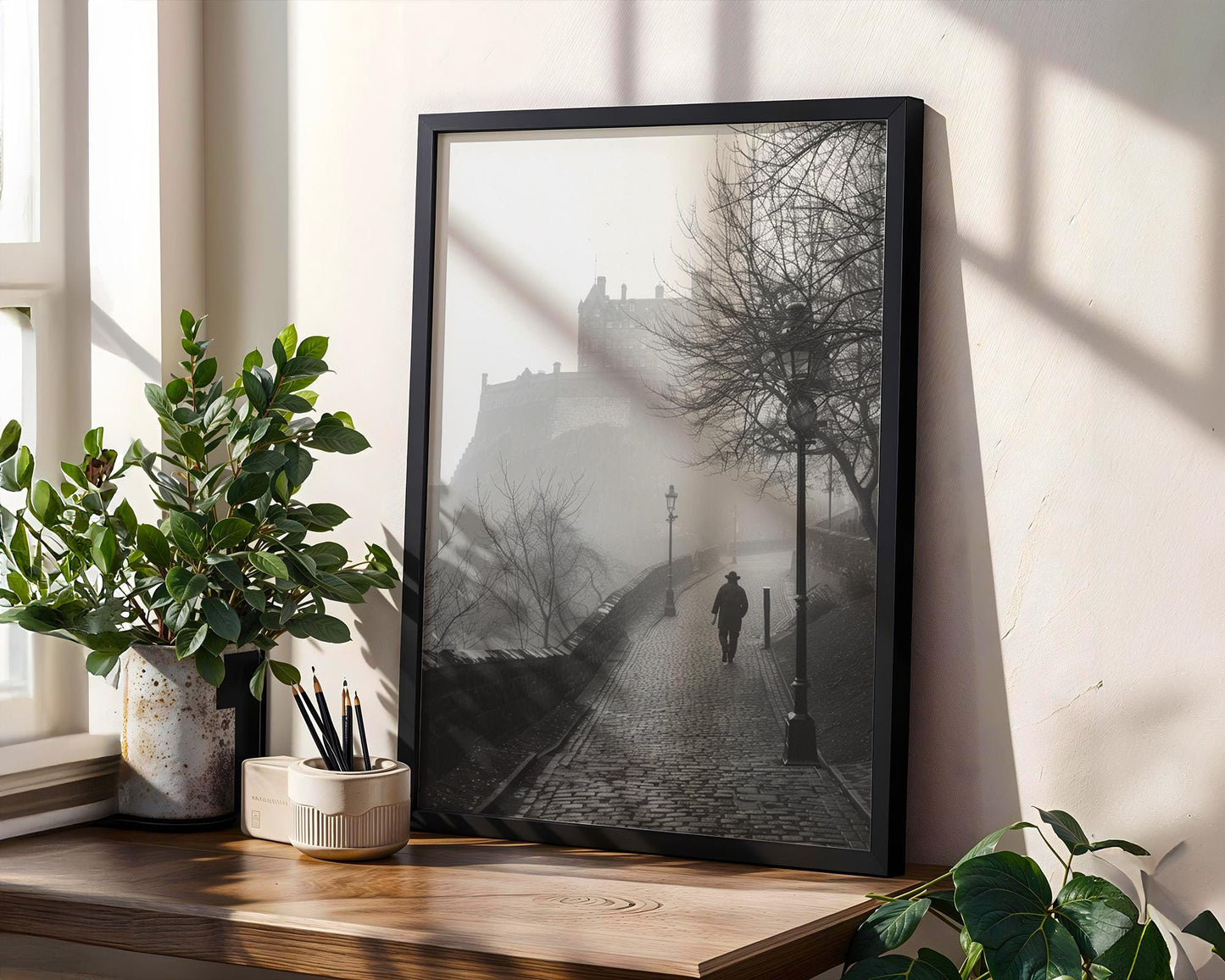 World Landmark | Edinburgh Castle Fog Print | Atmospheric Scotland Photography