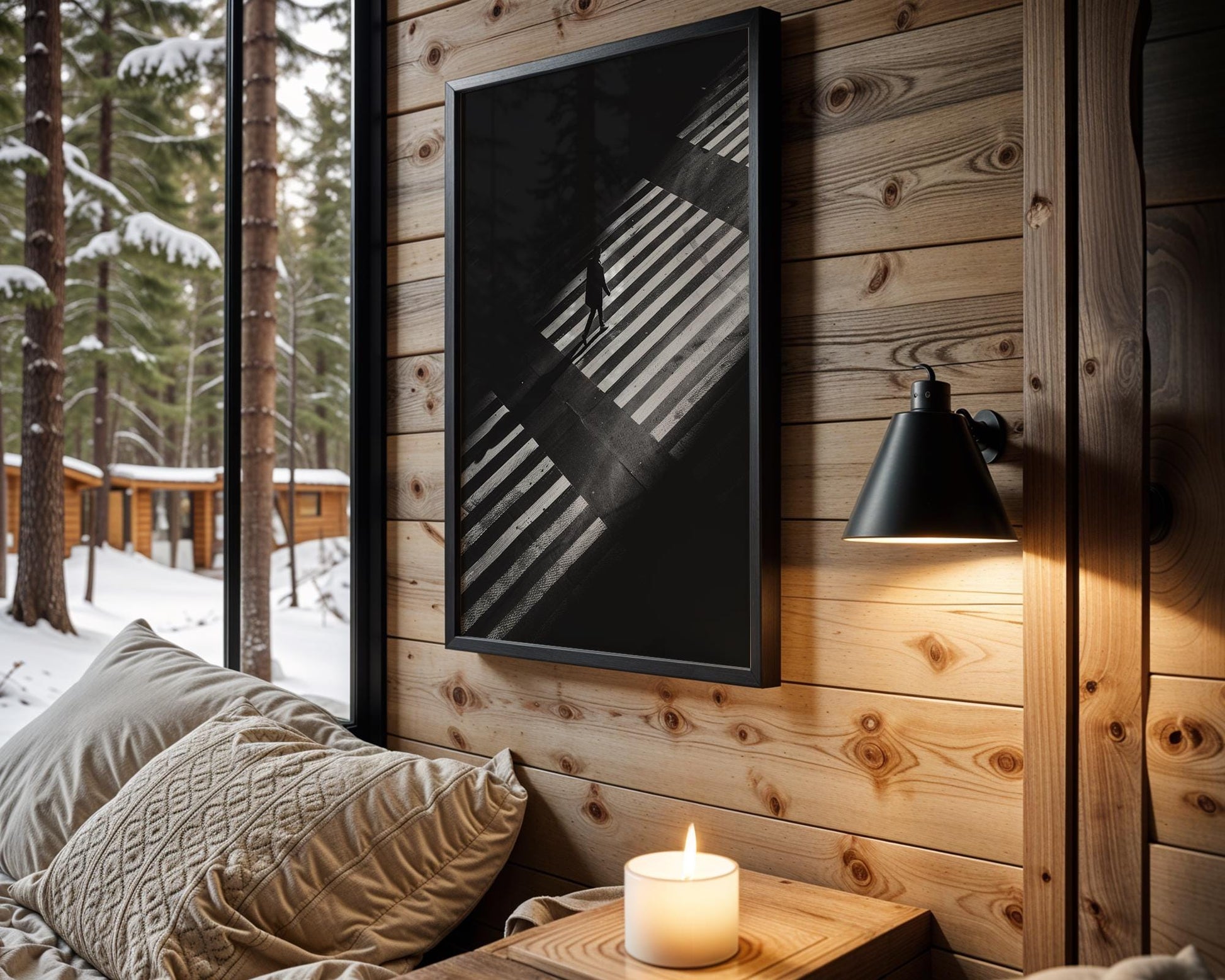 Urban Photography | Crosswalk Print | Black and White Wall Art black and white photo print, minimalist monochrome wall art poster for modern interiors, Monohaus