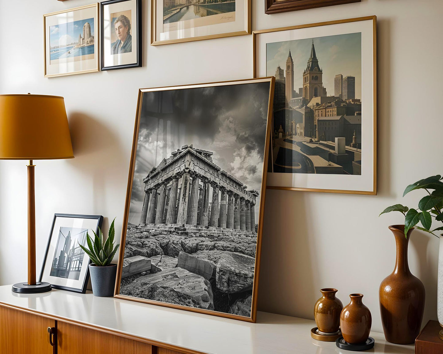 World Landmark | Parthenon Print | Athens Greece Black and White Photography wall art print, minimalist black and white poster, modern Scandinavian wall decor, Monohaus