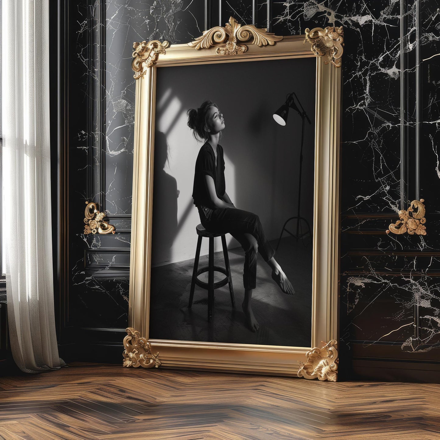 Urban Photography | Minimalist Portrait Photography Print | Modern Black and White Wall Art black and white photo print, minimalist monochrome wall art poster for modern interiors, Monohaus