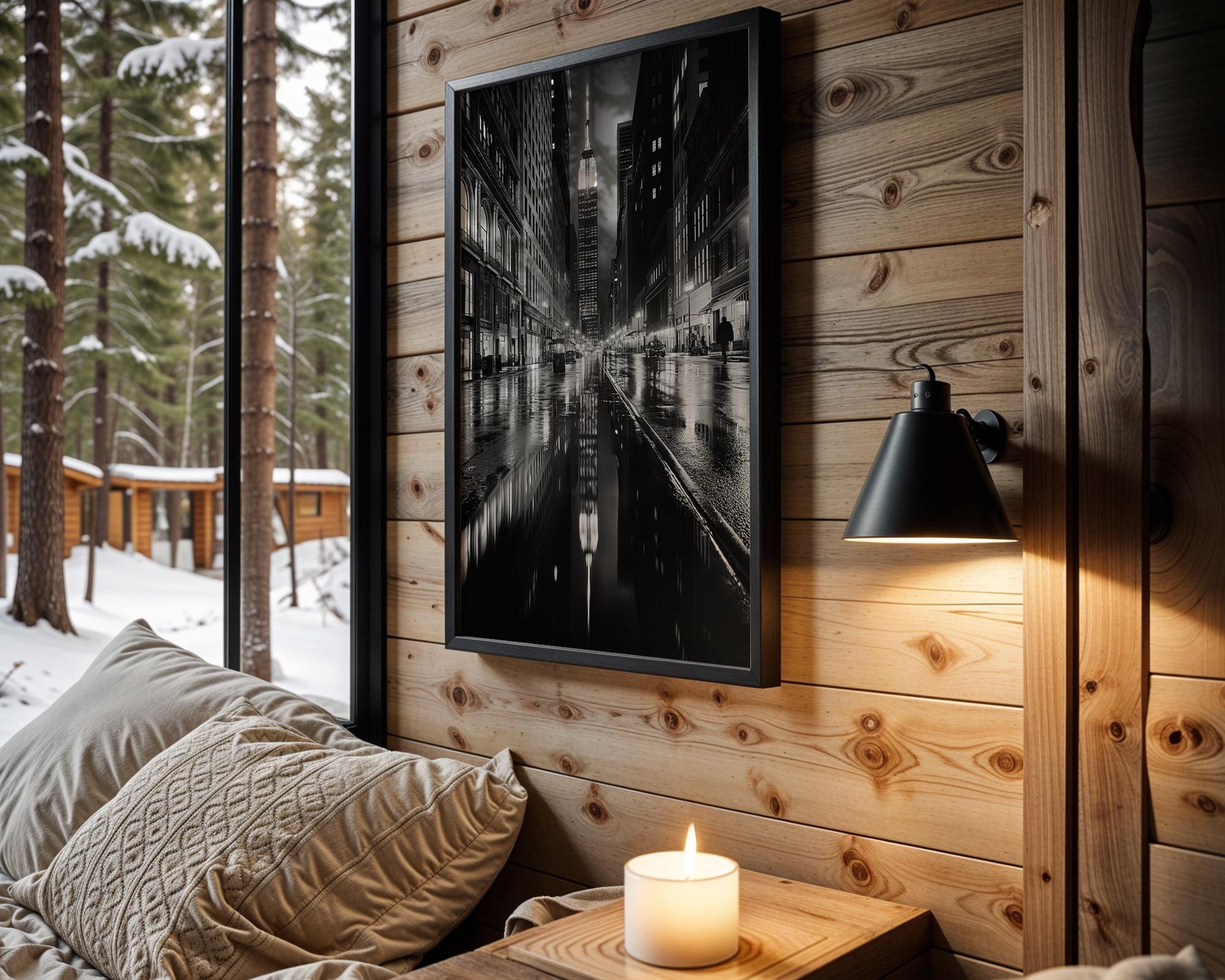 Urban Photography | Empire State Building Print | Black and White Cityscape Photography wall art print, black and white architectural poster, minimalist modern Scandinavian wall decor, Monohaus