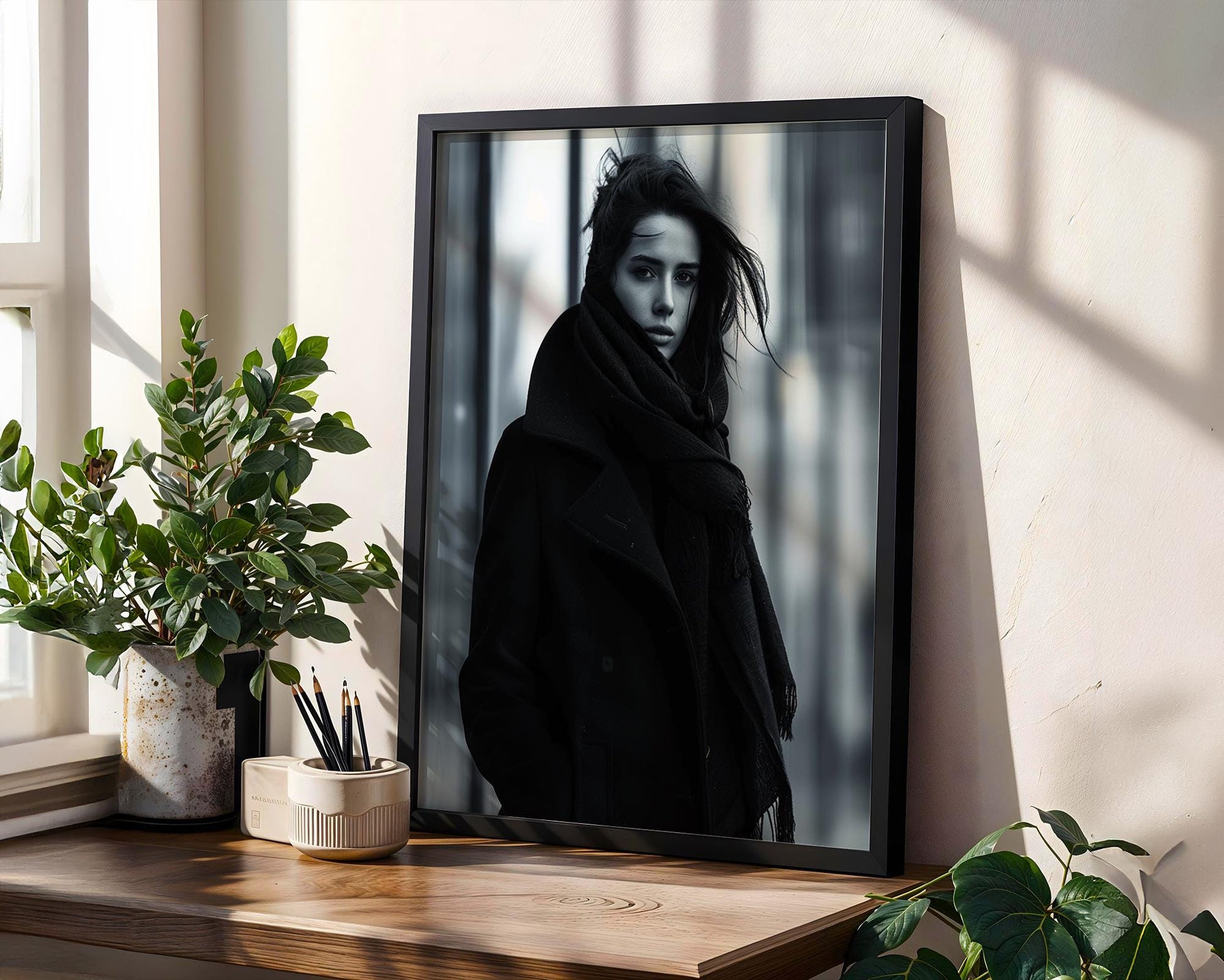 Minimal Wall Art Black and White Fashion Photography Print | Minimalist Home Decor wall art print, minimalist black and white poster, modern Scandinavian wall decor, Monohaus