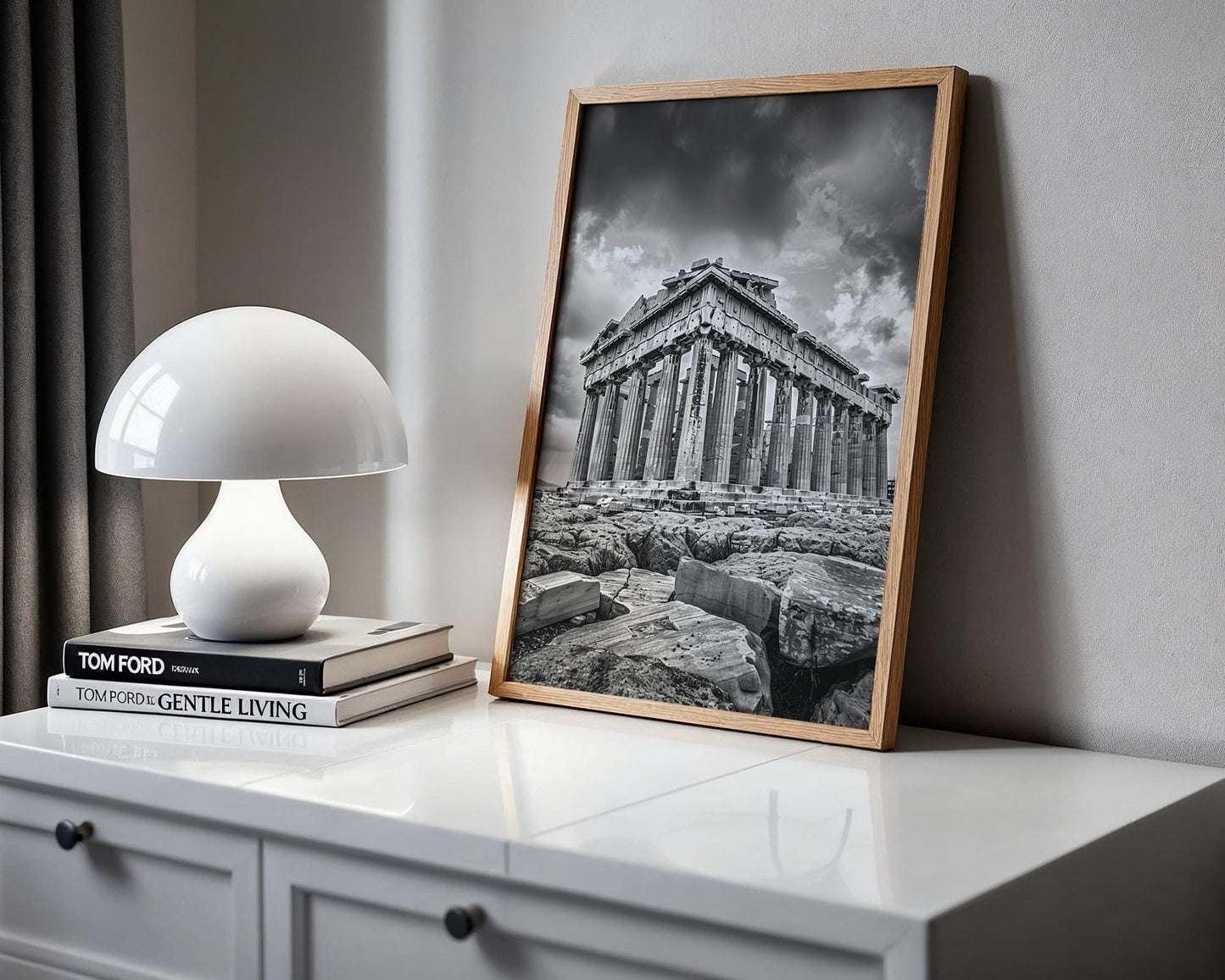 World Landmark | Parthenon Print | Athens Greece Black and White Photography wall art print, minimalist black and white poster, modern Scandinavian wall decor, Monohaus
