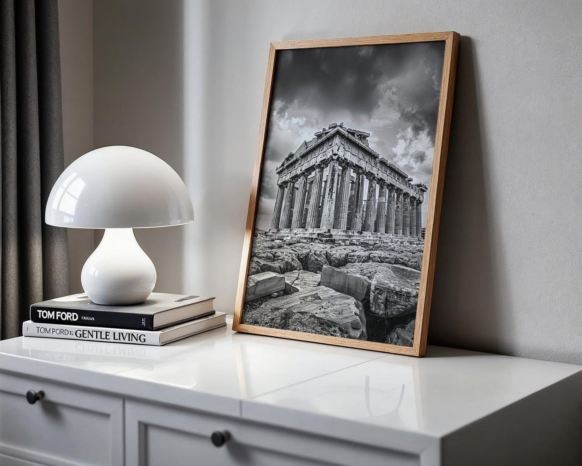 World Landmark | Parthenon Print | Athens Greece Black and White Photography wall art print, minimalist black and white poster, modern Scandinavian wall decor, Monohaus