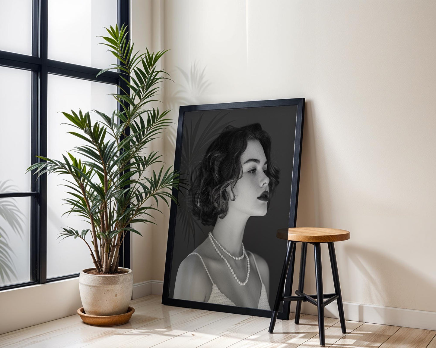 Minimal Wall Art | Retro Paris Fashion Print |  Luxury Photography wall art print, minimalist black and white poster, modern Scandinavian wall decor, Monohaus