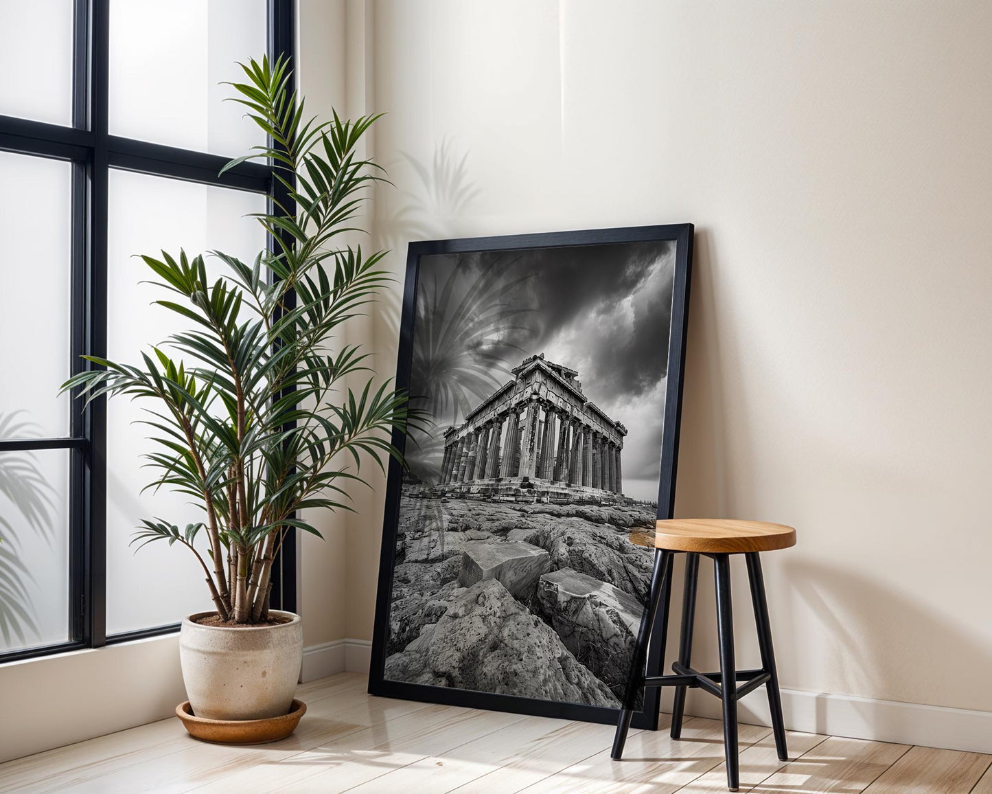 World Landmark | Parthenon, Athens Black and White Print | Ancient Greece Wall Art
