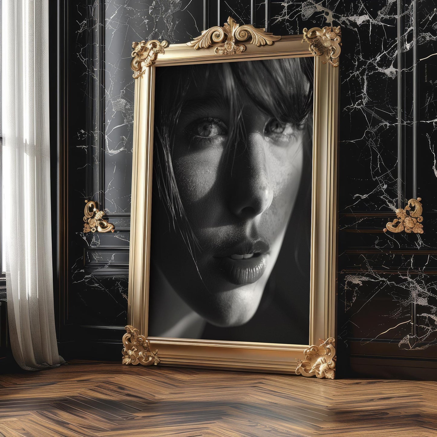 Minimal Wall Art Monohaus Black and White Portrait | Minimalist Fine Art Print wall art print, minimalist black and white poster, modern Scandinavian wall decor, Monohaus