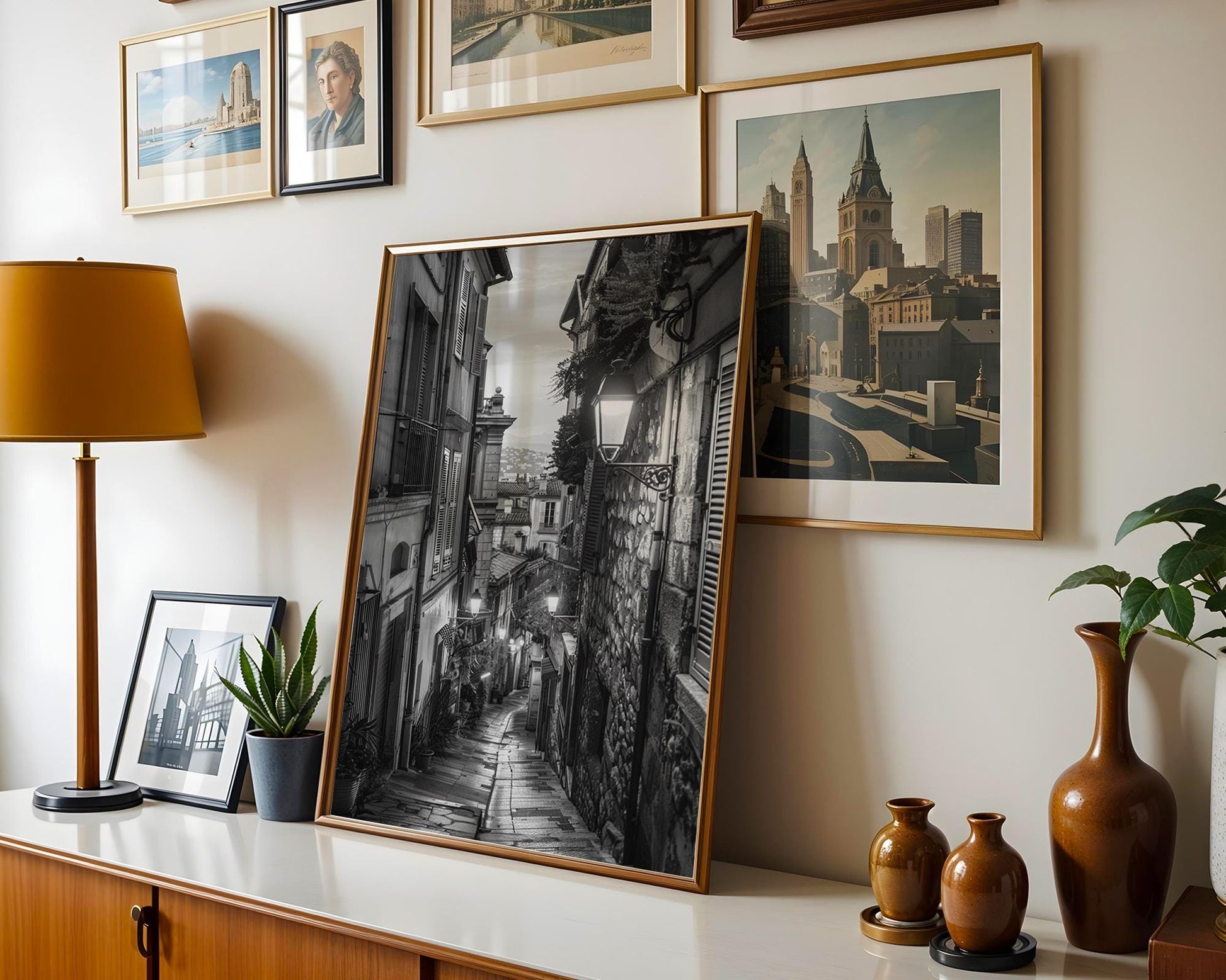 Villefranche sur Mer Photography Print | French Riviera Black and White Coastal Wall Art wall art print, minimalist black and white poster, modern Scandinavian wall decor, Monohaus