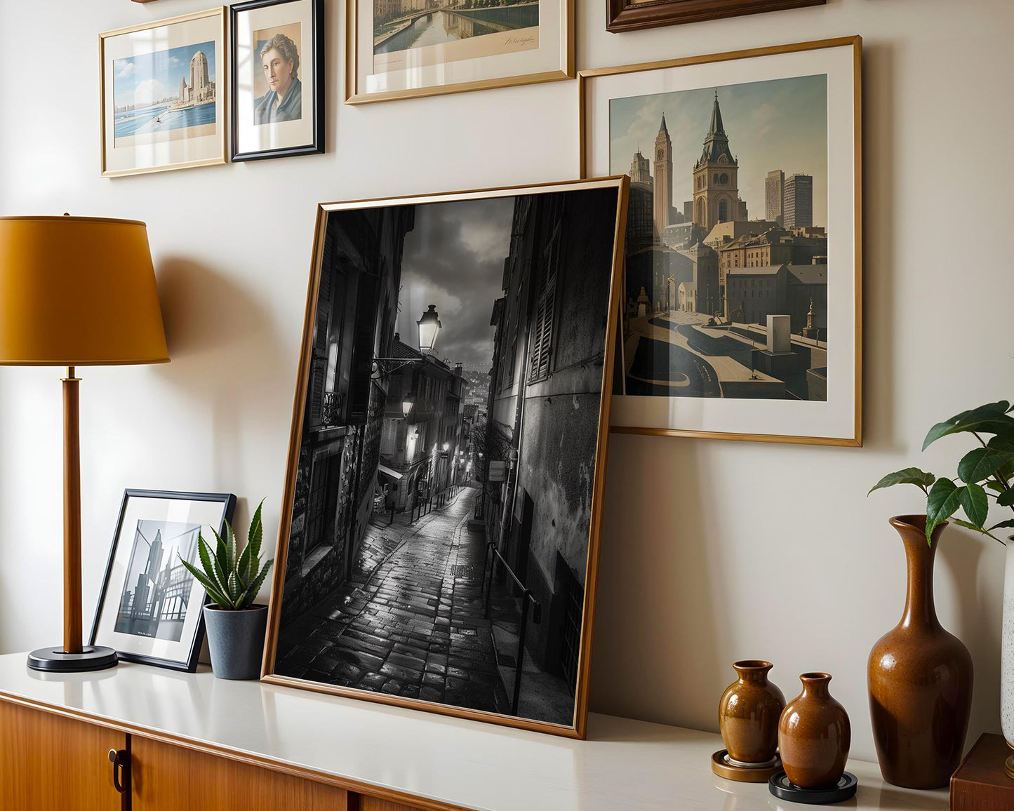 World Landmark | Nice France Print, Black & White Photography, European Street Art black and white photo print, minimalist monochrome wall art poster for modern interiors, Monohaus