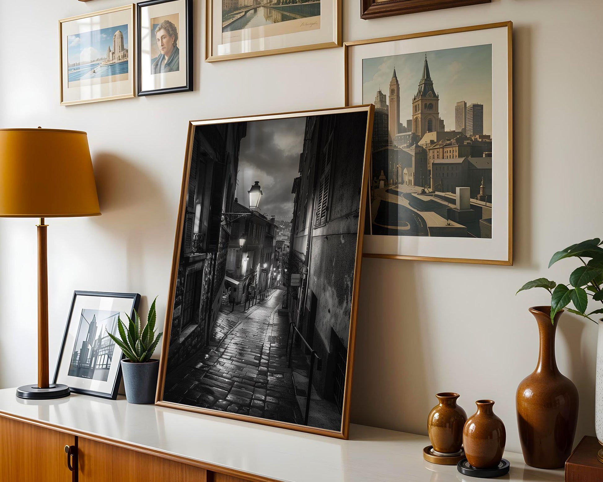 World Landmark | Nice France Print, Black & White Photography, European Street Art black and white photo print, minimalist monochrome wall art poster for modern interiors, Monohaus