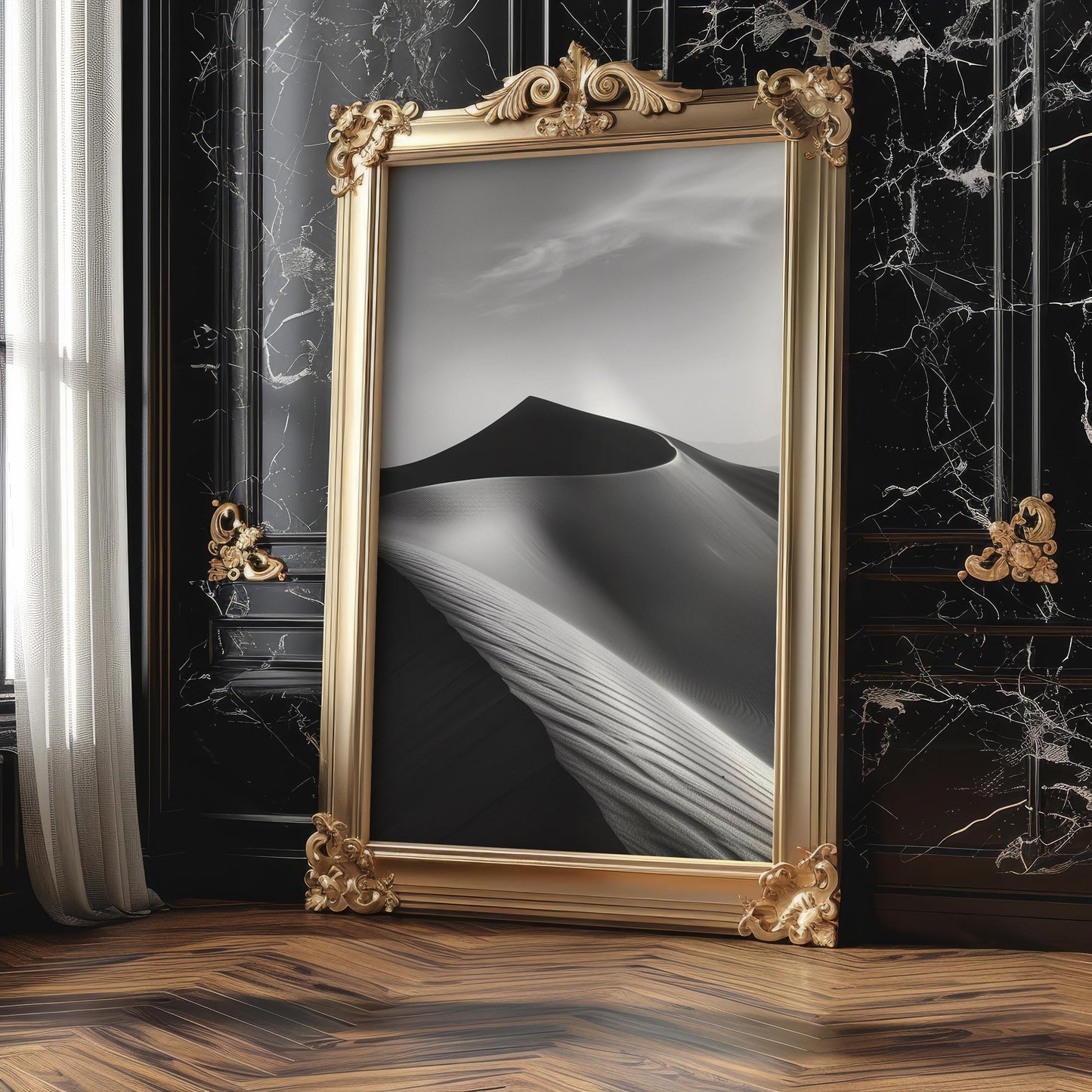 Minimal Wall Art | Desert Dune Photography Print | Minimalist Modern Home Poster wall art print, minimalist black and white poster, modern Scandinavian wall decor, Monohaus