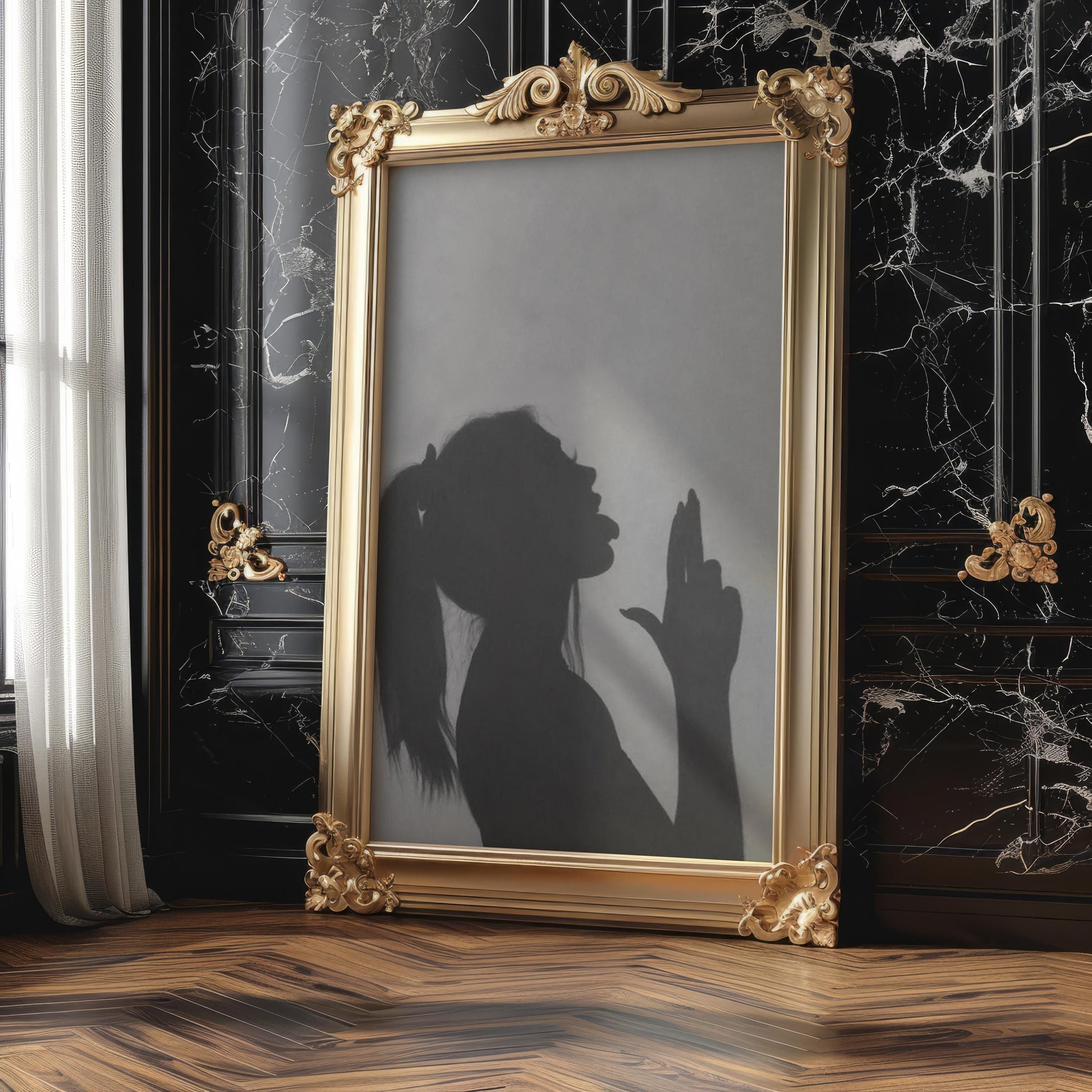 Designer Wall Art | Silhouette Print | Minimalist Modern Home Decor wall art print, minimalist black and white poster, modern Scandinavian wall decor, Monohaus