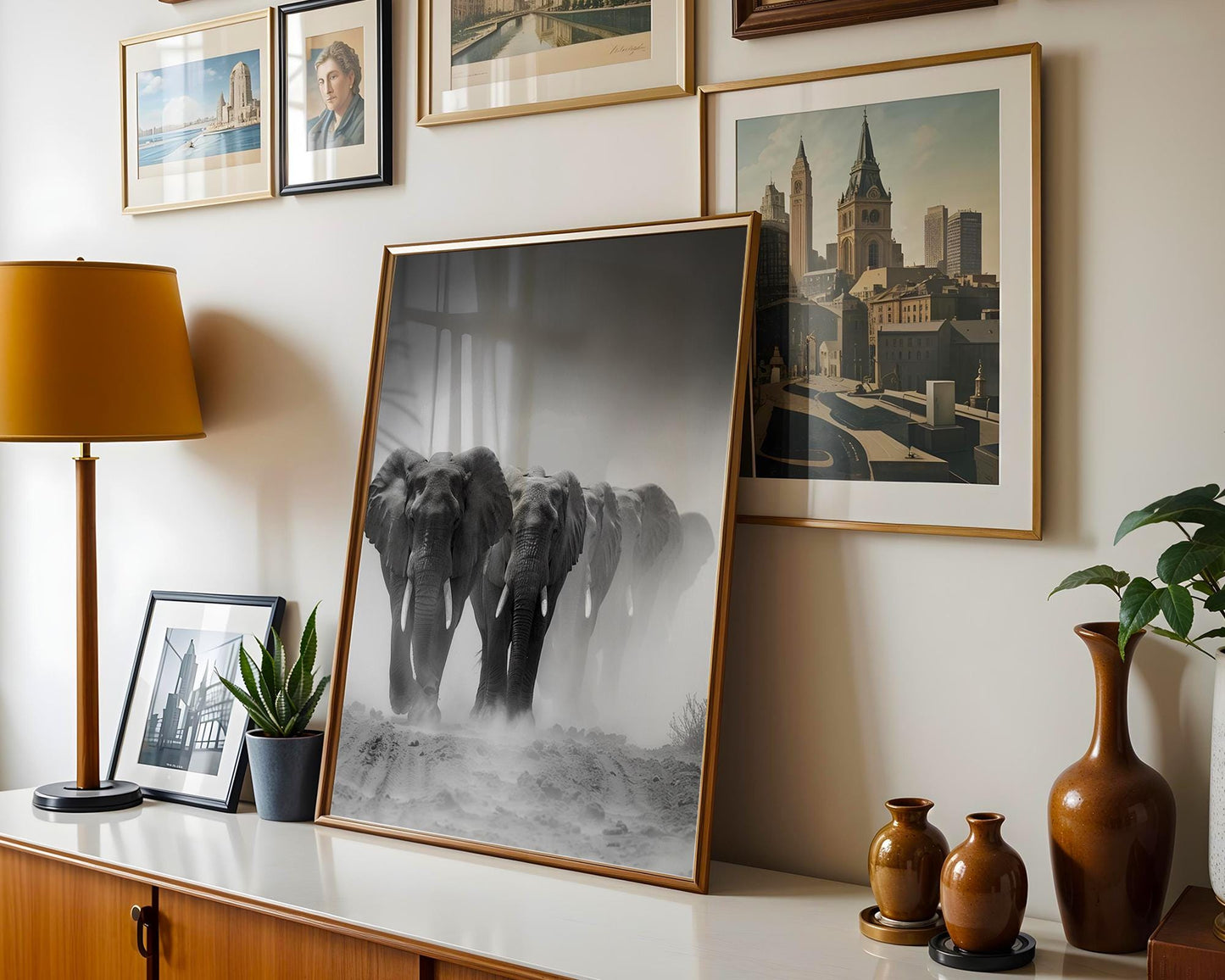 Wildlife Poster | Elephant Print | Black & White  Photography, Minimalist Safari Wall Art wall art print, minimalist black and white poster, modern Scandinavian wall decor, Monohaus