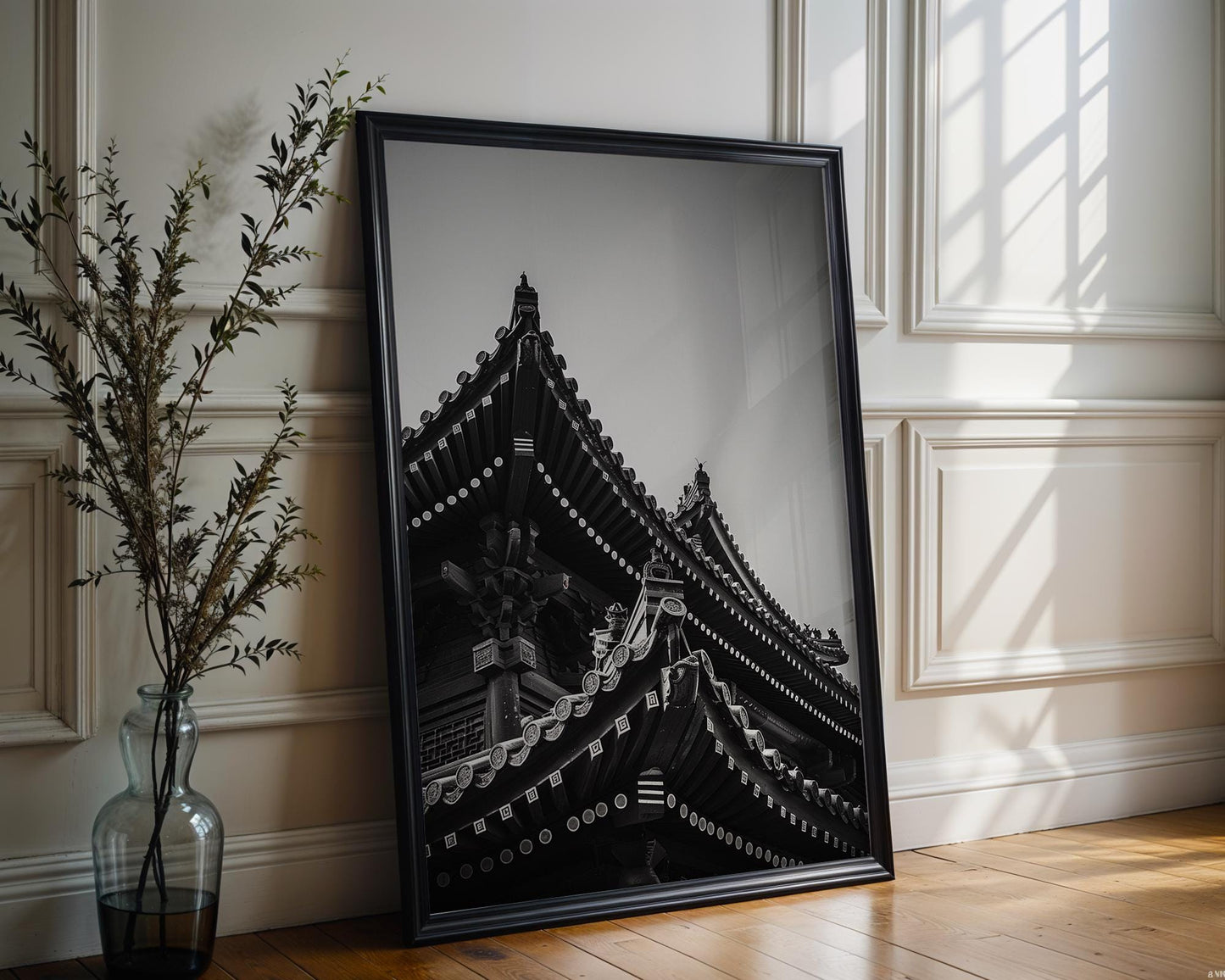 World Landmark | Kyoto Temple Photography Print | Minimalist Japanese Architecture Wall Art