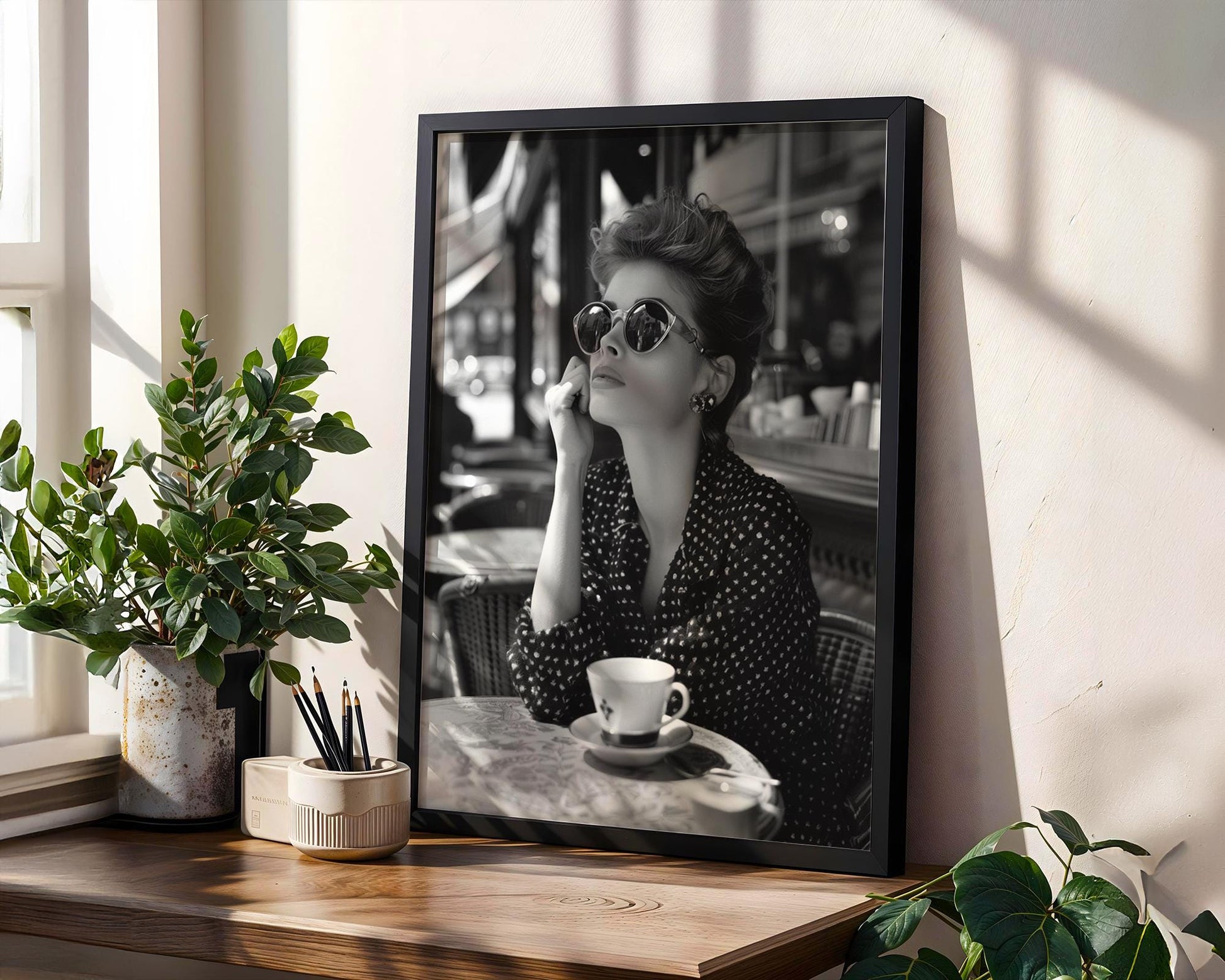 Minimal Wall Art | Retro Paris Fashion Print |  Glamour Photography wall art print, minimalist black and white poster, modern Scandinavian wall decor, Monohaus