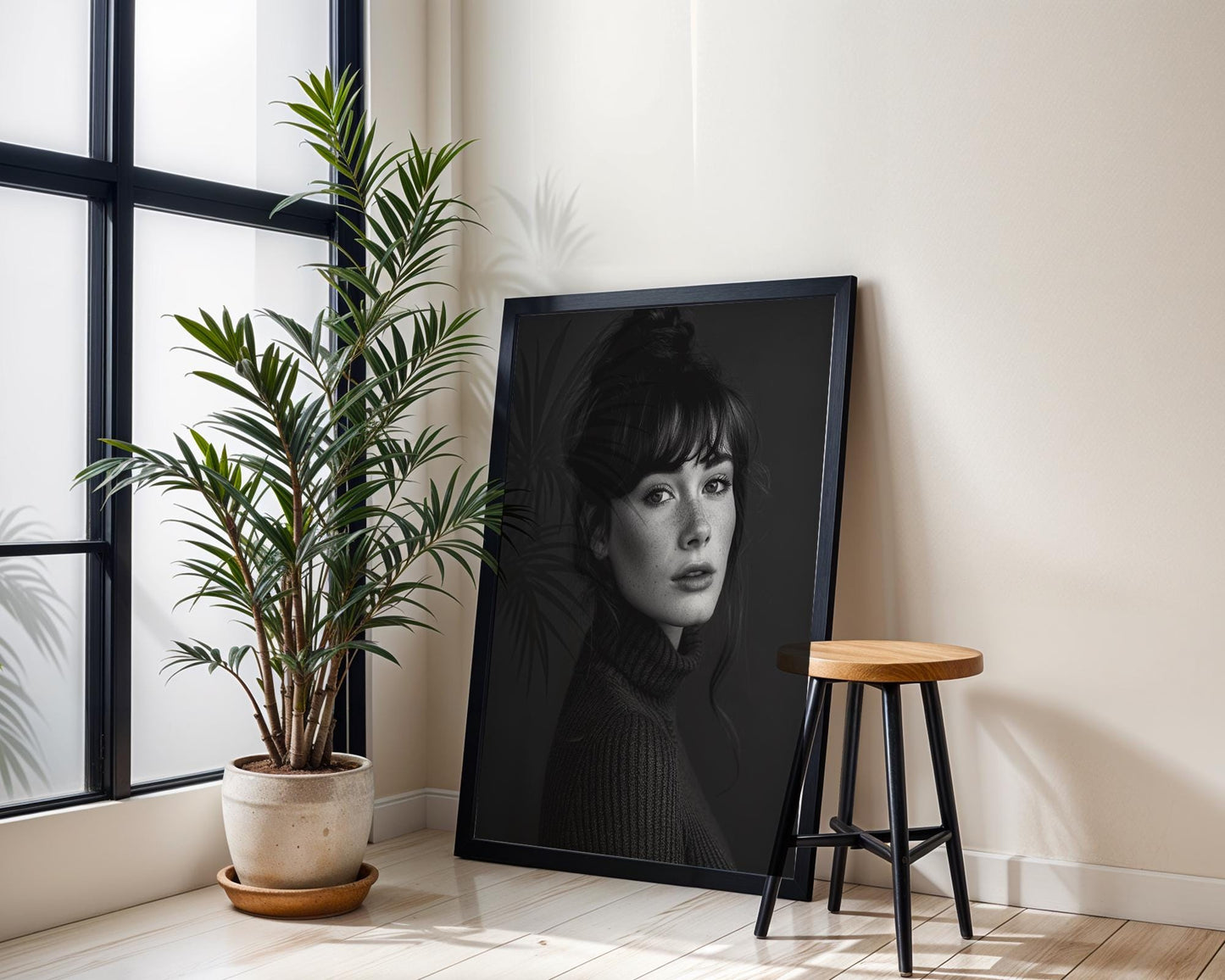 Minimal Wall Art | Retro Paris Fashion Print |  Monochrome Photography wall art print, minimalist black and white poster, modern Scandinavian wall decor, Monohaus