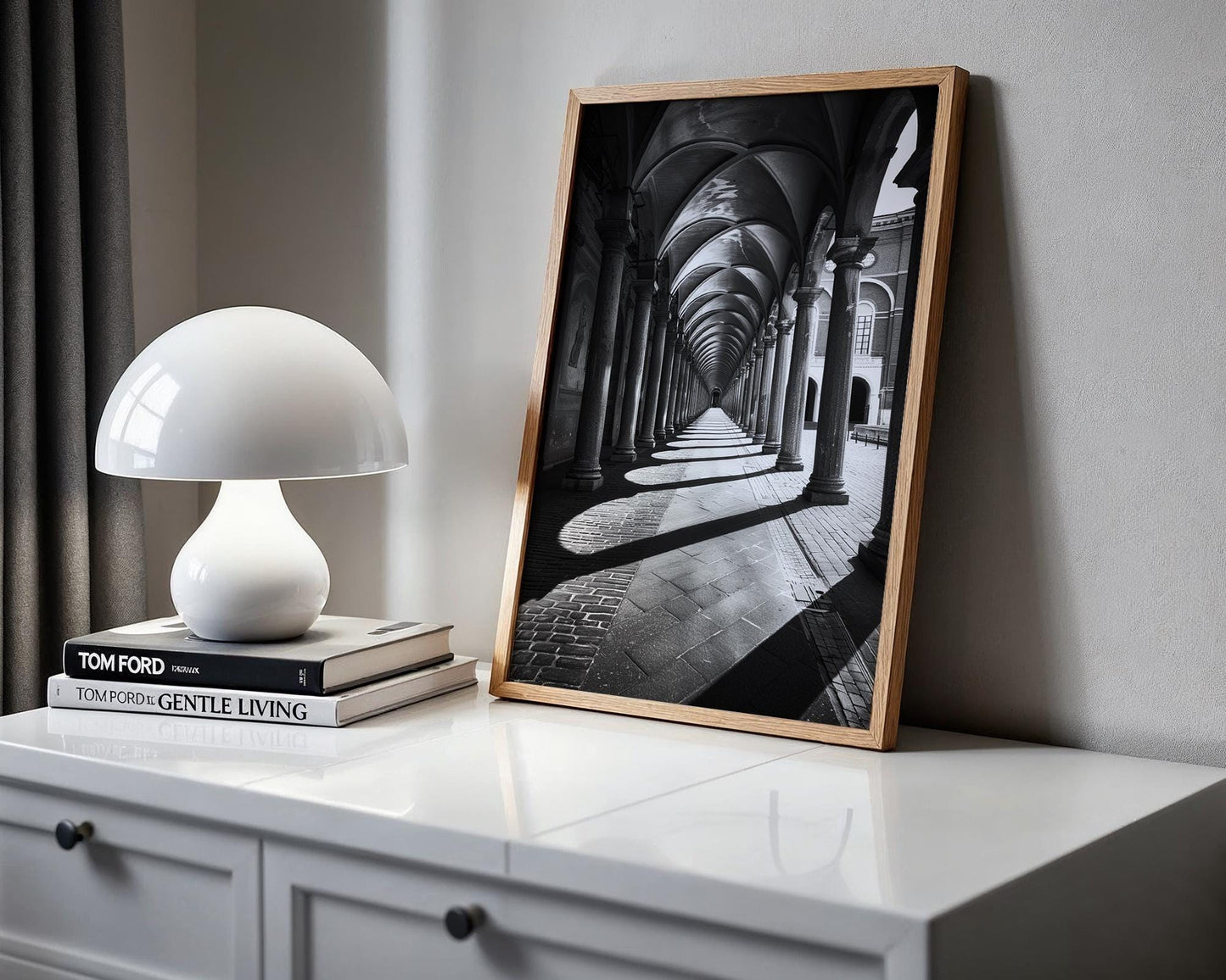 World Landmark | Bologna Italy Architecture Print | Minimalist Black and White Wall Art