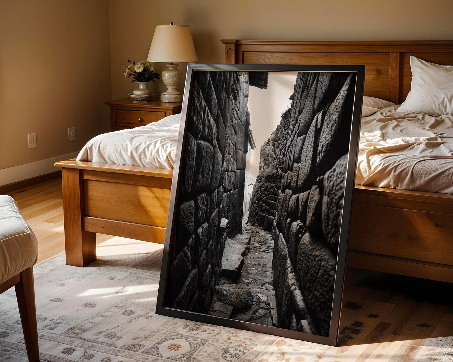 World Landmark | Machu Picchu Photography Print | Black and White Inca Wall Art wall art print, minimalist black and white poster, modern Scandinavian wall decor, Monohaus