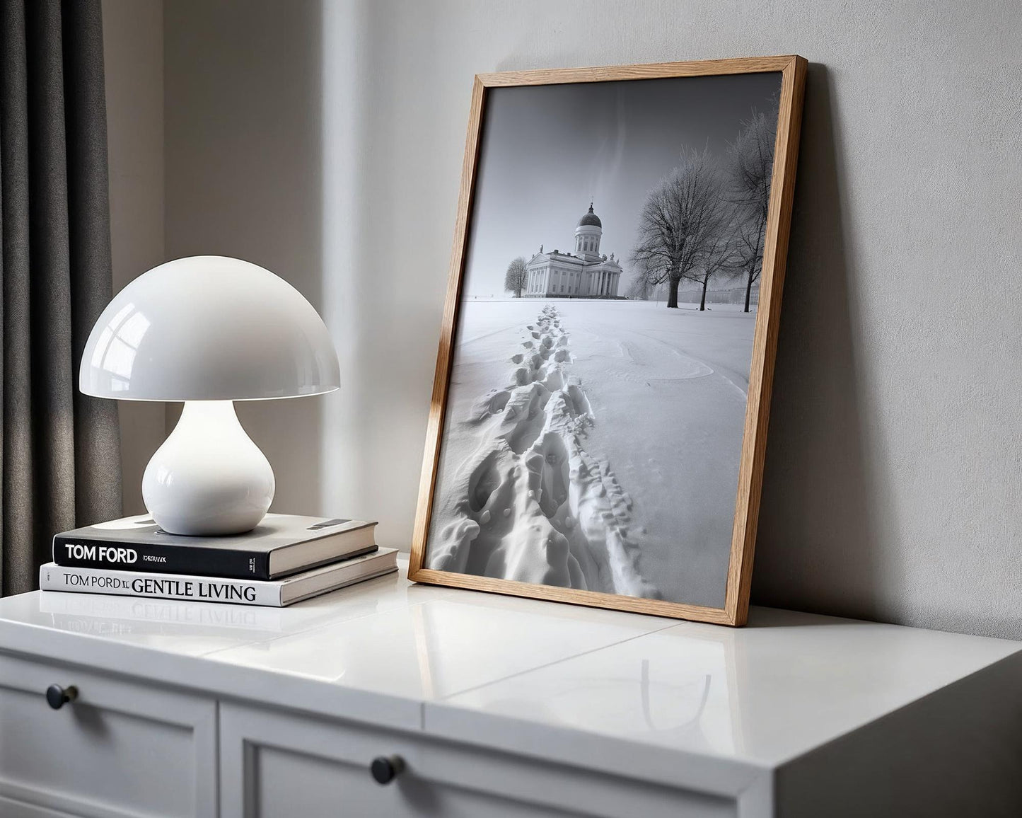 World Landmark | Helsinki Cathedral Black and White Photography Print | Finland Nordic Wall Art wall art print, minimalist black and white poster, modern Scandinavian wall decor, Monohaus