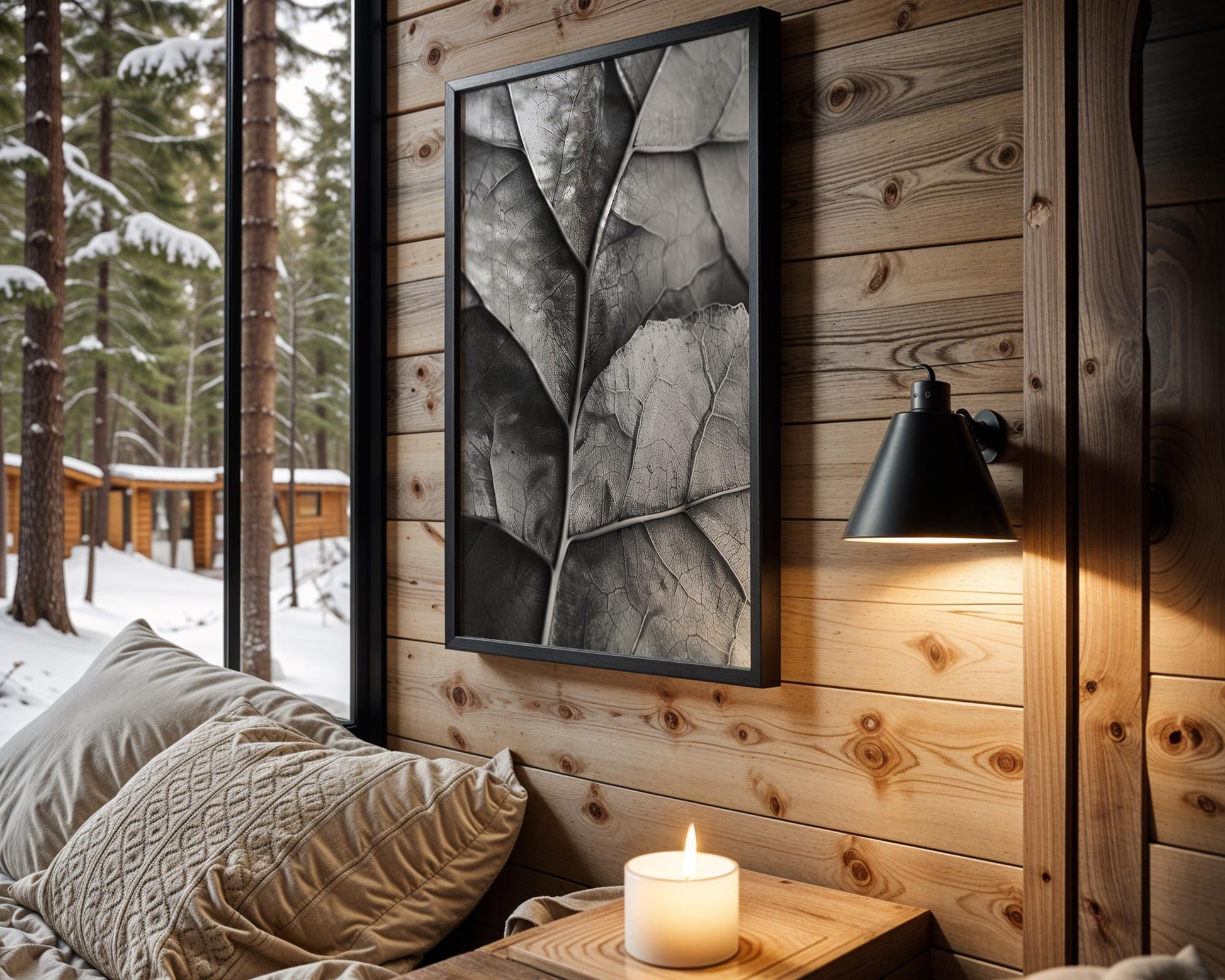 Botanical Photo | Fiddle Leaf Fig Print | Black and White Abstract Plant Wall Art abstract wall art print, geometric minimalist poster, modern Scandinavian decor, Monohaus