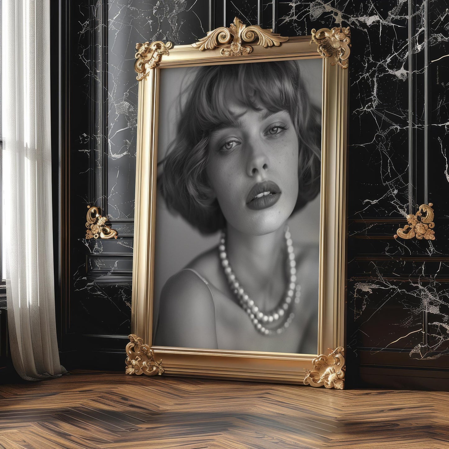 Minimal Wall Art | Retro Paris Fashion Print |  Monochrome Photography wall art print, minimalist black and white poster, modern Scandinavian wall decor, Monohaus