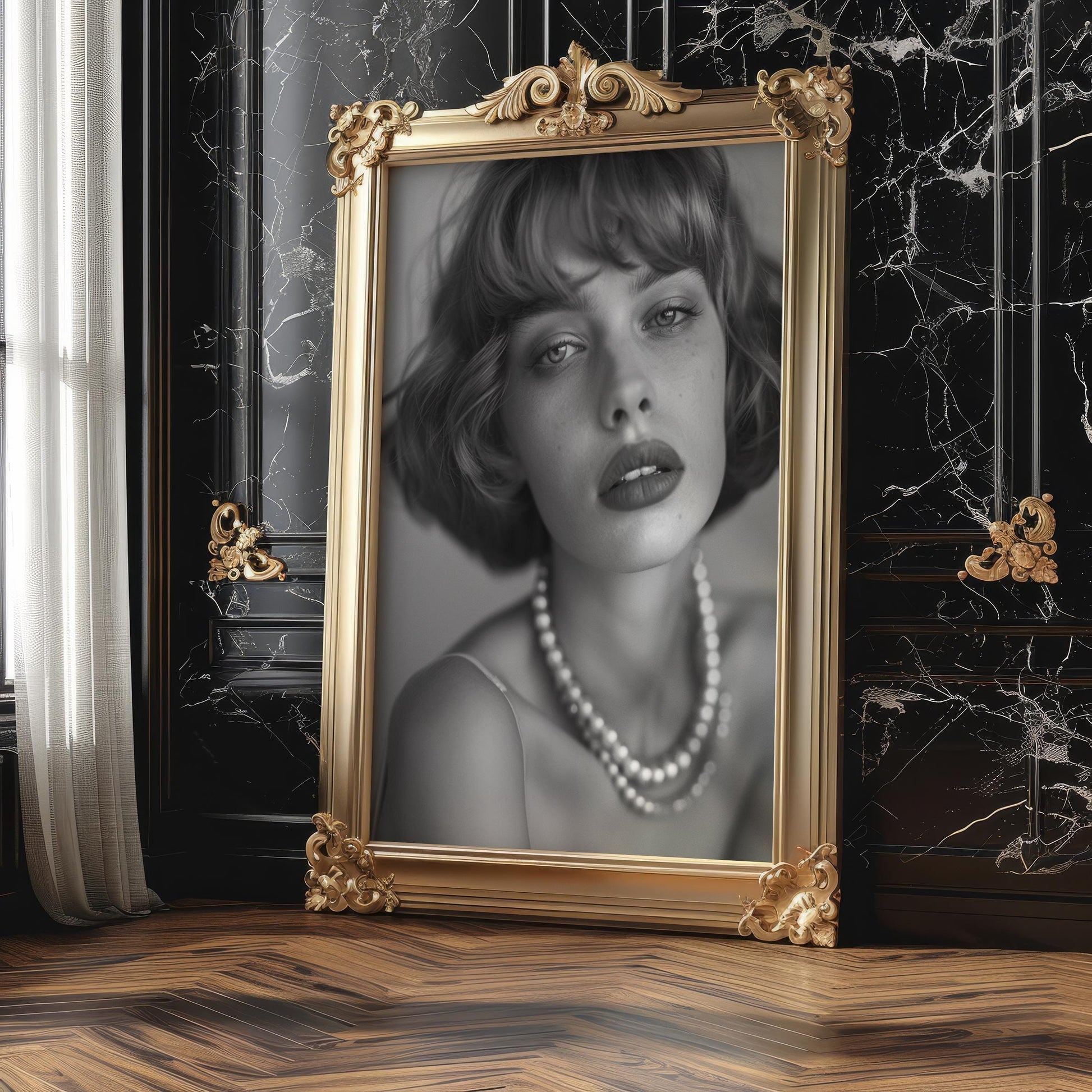 Minimal Wall Art | Retro Paris Fashion Print |  Monochrome Photography wall art print, minimalist black and white poster, modern Scandinavian wall decor, Monohaus