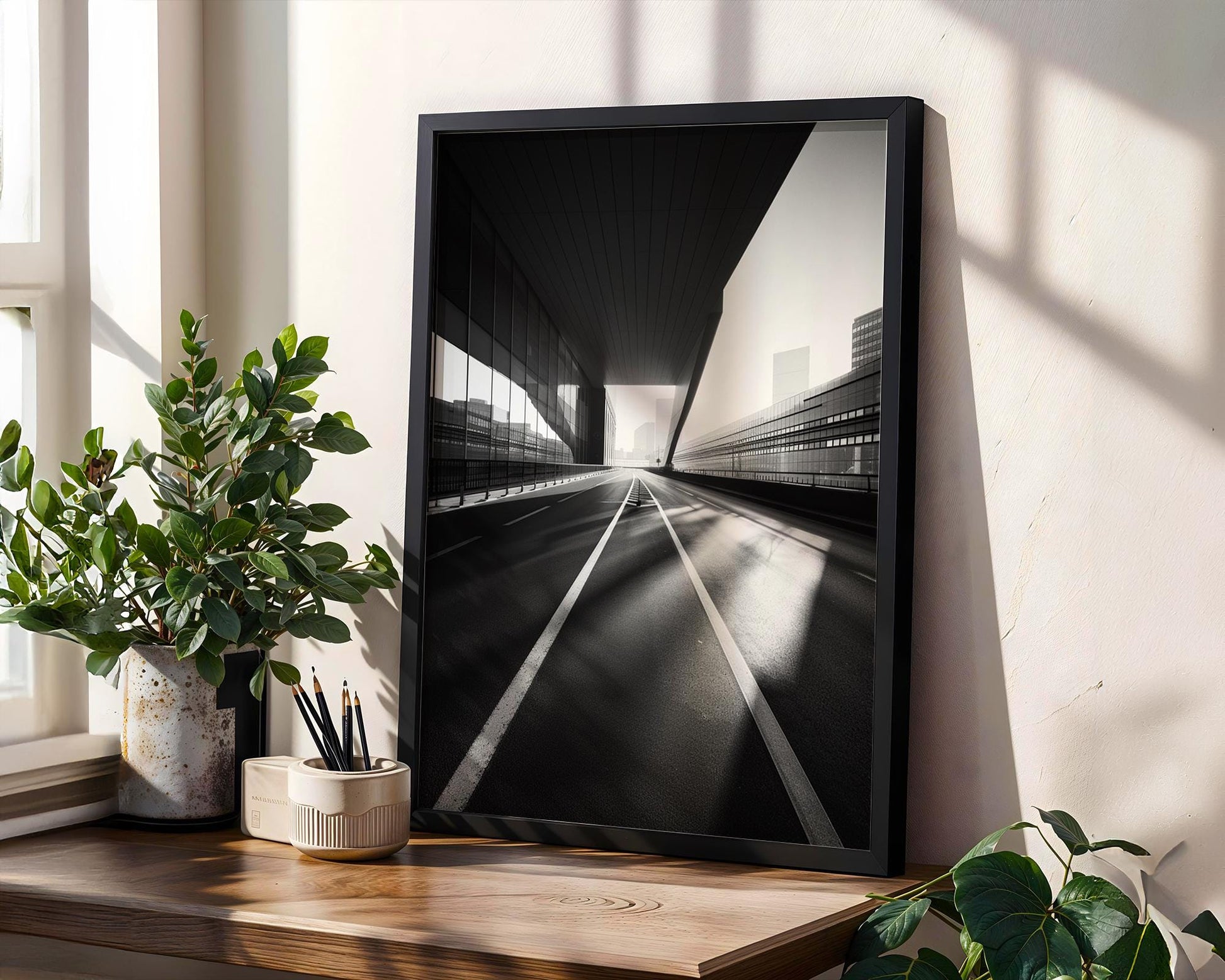 Urban Photography | Modern Architecture Print Black and White Abstract Building wall art print, black and white architectural poster, minimalist modern Scandinavian wall decor, Monohaus