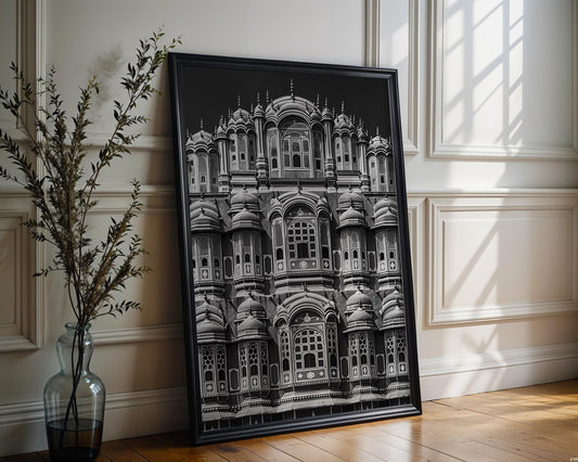 World Landmark | Hawa Mahal Print | Jaipur Indian Architecture Photography