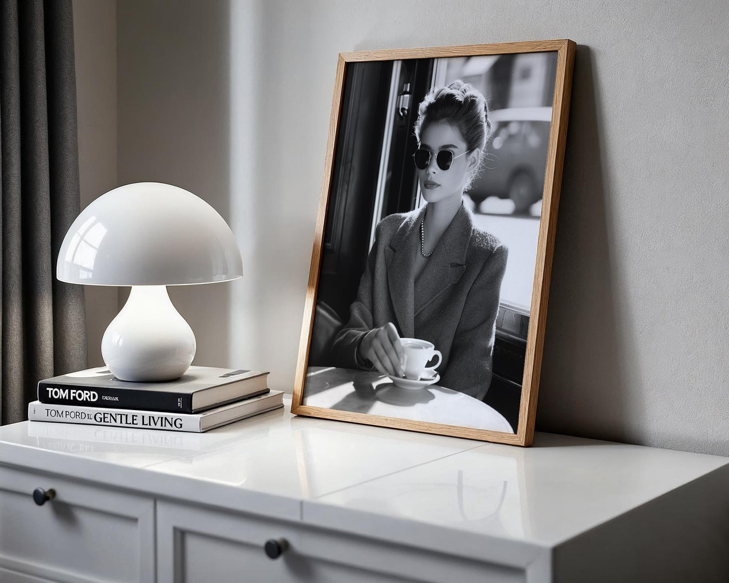 Minimal Wall Art | Retro Paris Fashion Print |  Glamour Photography wall art print, minimalist black and white poster, modern Scandinavian wall decor, Monohaus