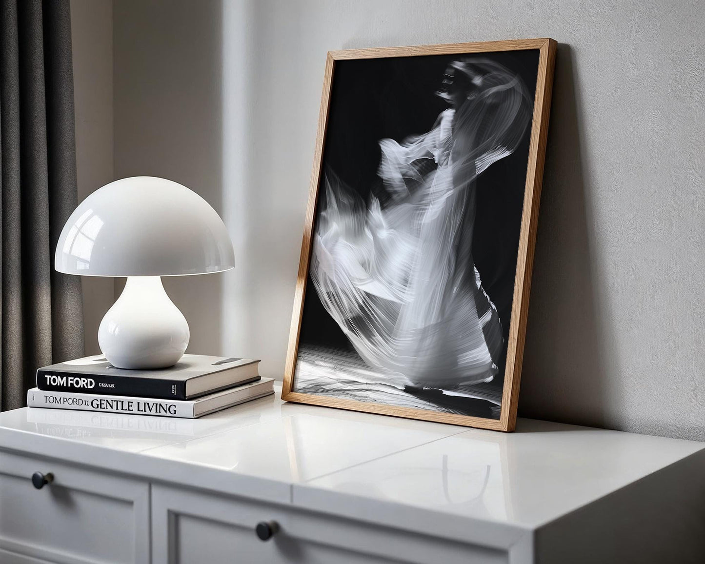 Minimal Wall Art Dancer in Motion | Black and White Fine Art Photography wall art print, minimalist black and white poster, modern Scandinavian wall decor, Monohaus