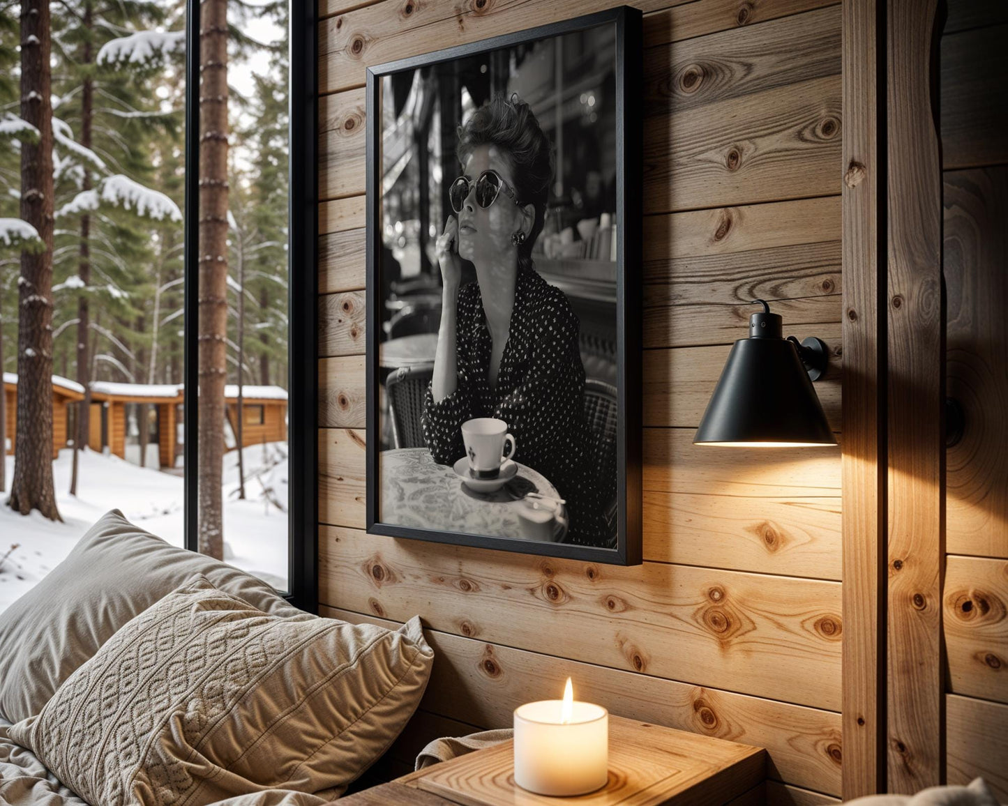 Minimal Wall Art | Retro Paris Fashion Print |  Glamour Photography wall art print, minimalist black and white poster, modern Scandinavian wall decor, Monohaus