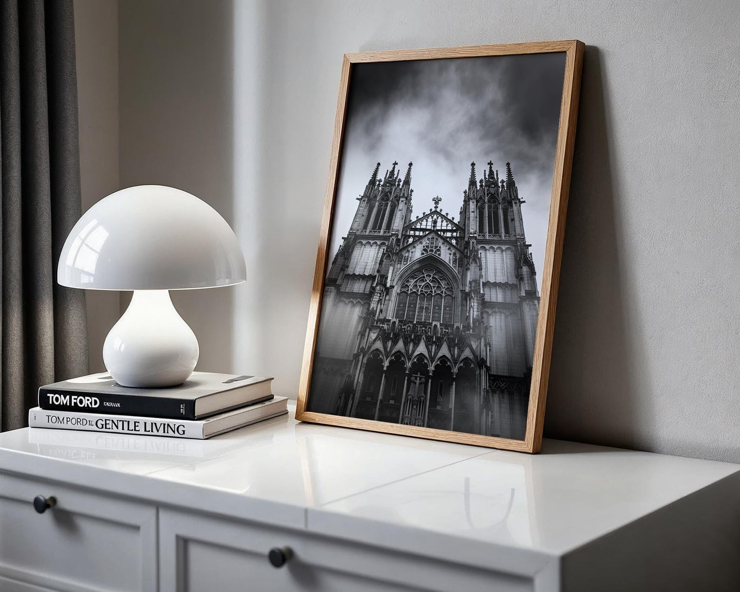 World Landmark | Gothic Cathedral Black and White Photography Print | Europe Architecture Wall Art wall art print, black and white architectural poster, minimalist modern Scandinavian wall decor, Monohaus