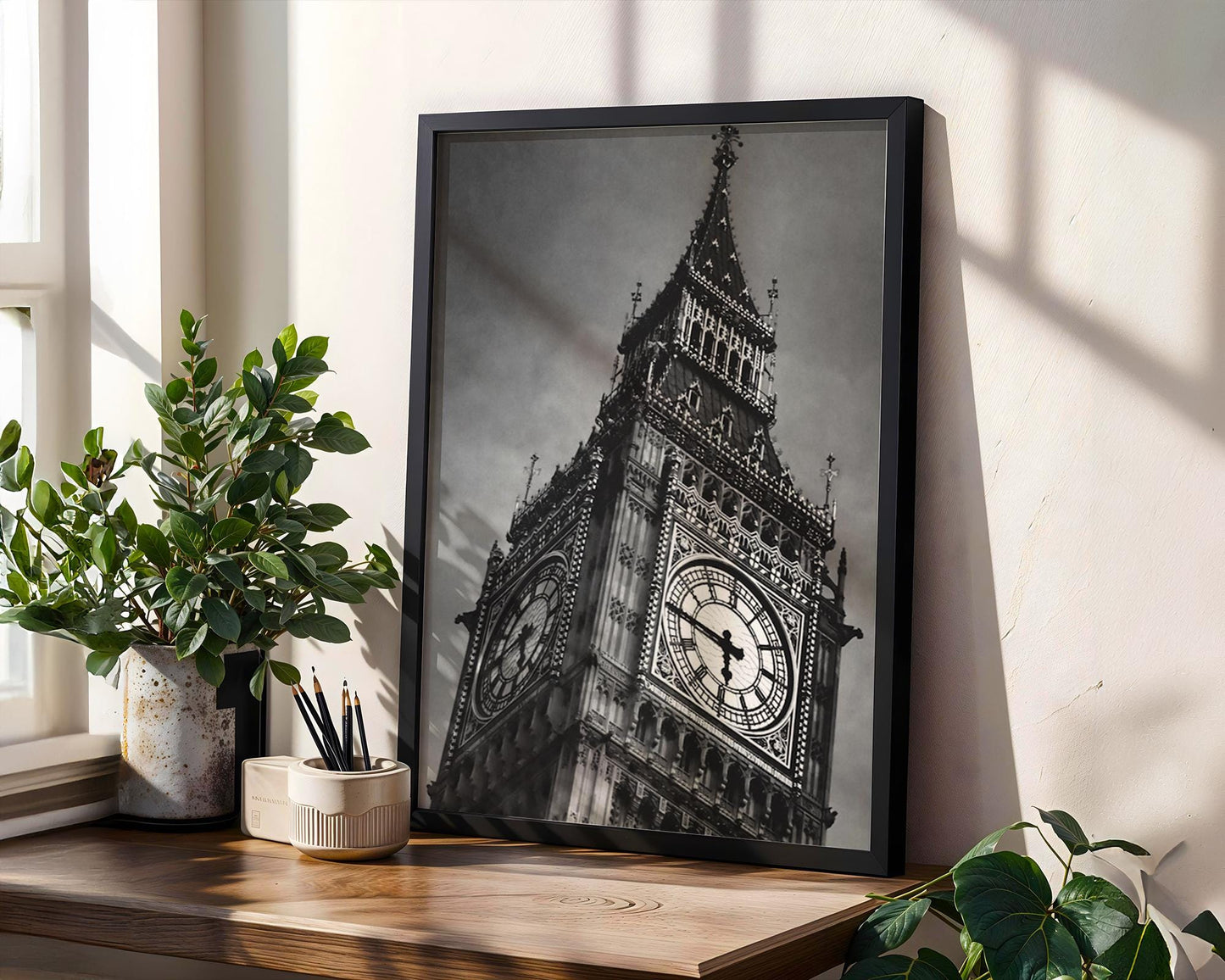 World Landmark | Big Ben Print | Black & White London Photography, Minimalist Wall Art wall art print, minimalist black and white poster, modern Scandinavian wall decor, Monohaus