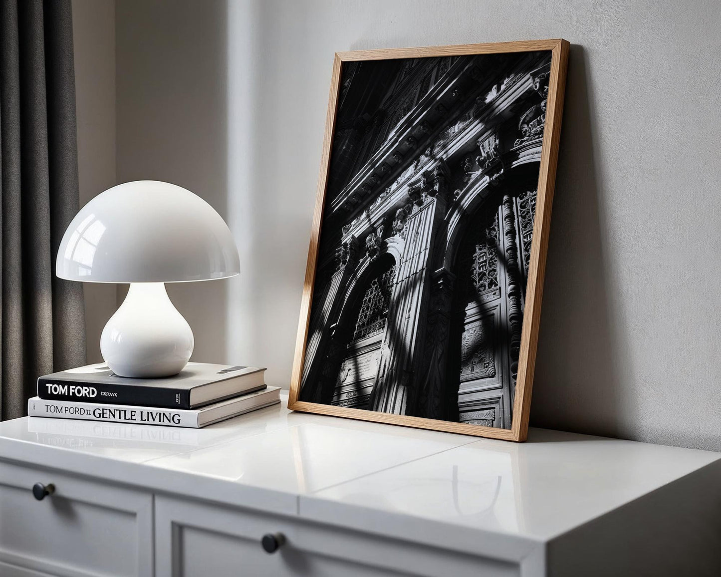 World Landmark | Seville Cathedral Print | Gothic Architecture Black & White Photography