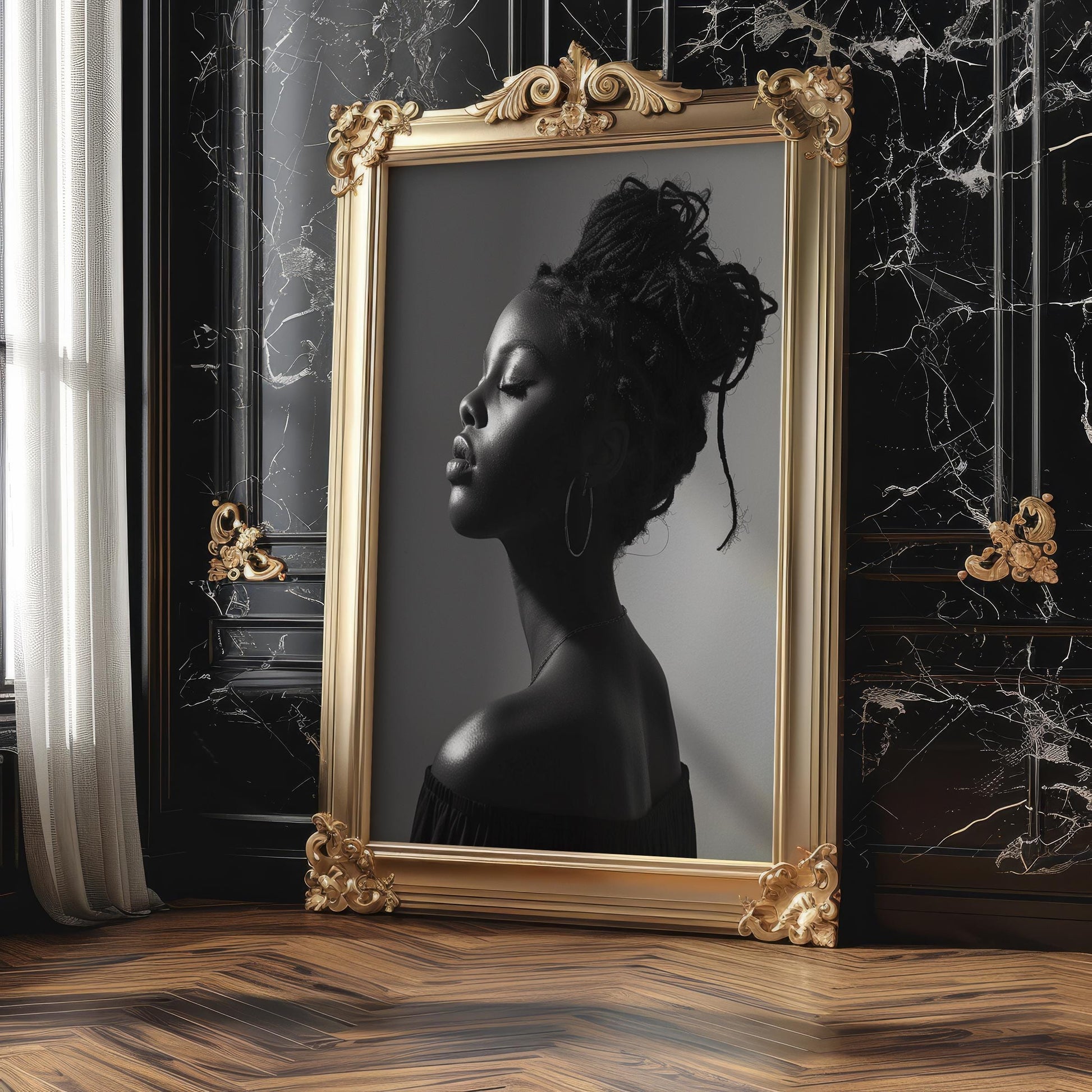 Minimal Wall Art Female Silhouette | Black and White Minimal Photography Print wall art print, minimalist black and white poster, modern Scandinavian wall decor, Monohaus