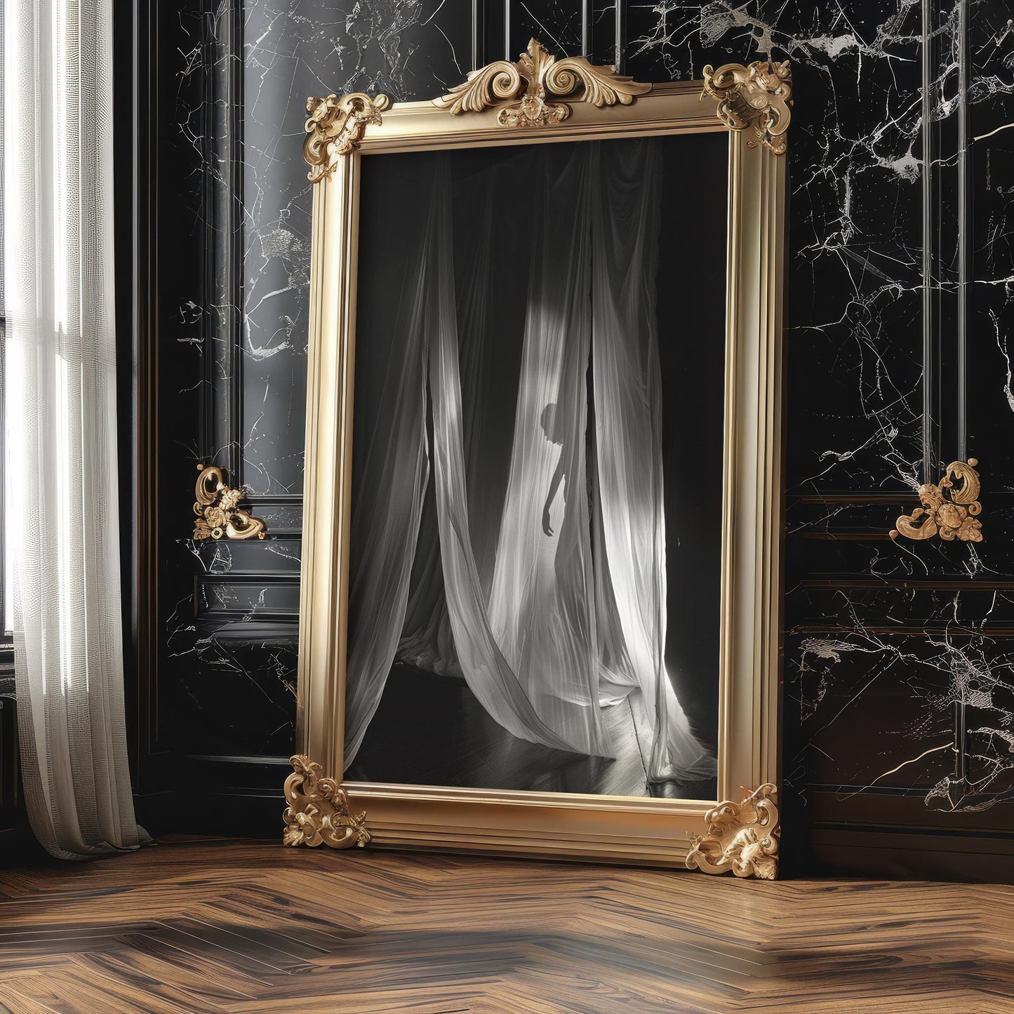 Minimal Wall Art Abstract Fabric Drape Print | Black & White Minimalist Photography abstract wall art print, geometric minimalist poster, modern Scandinavian decor, Monohaus