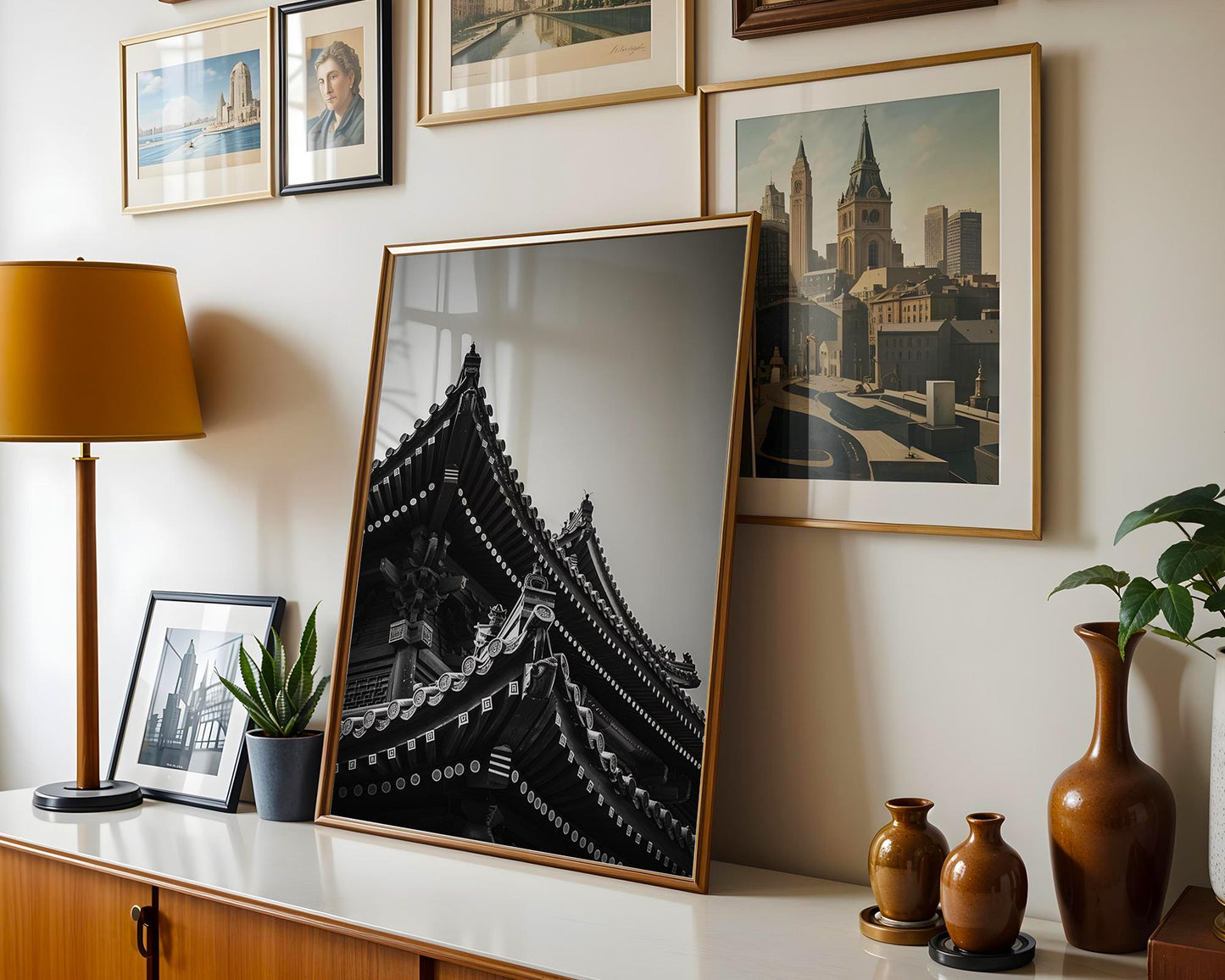 World Landmark | Kyoto Temple Photography Print | Minimalist Japanese Architecture Wall Art