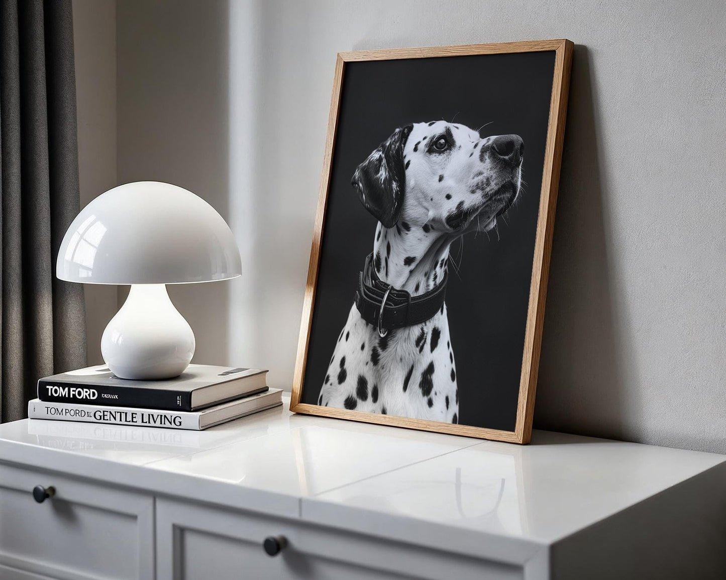Dog Photography Dalmatian | Black and White Animal Poster | Modern Pet Print wall art print, minimalist black and white poster, modern Scandinavian wall decor, Monohaus