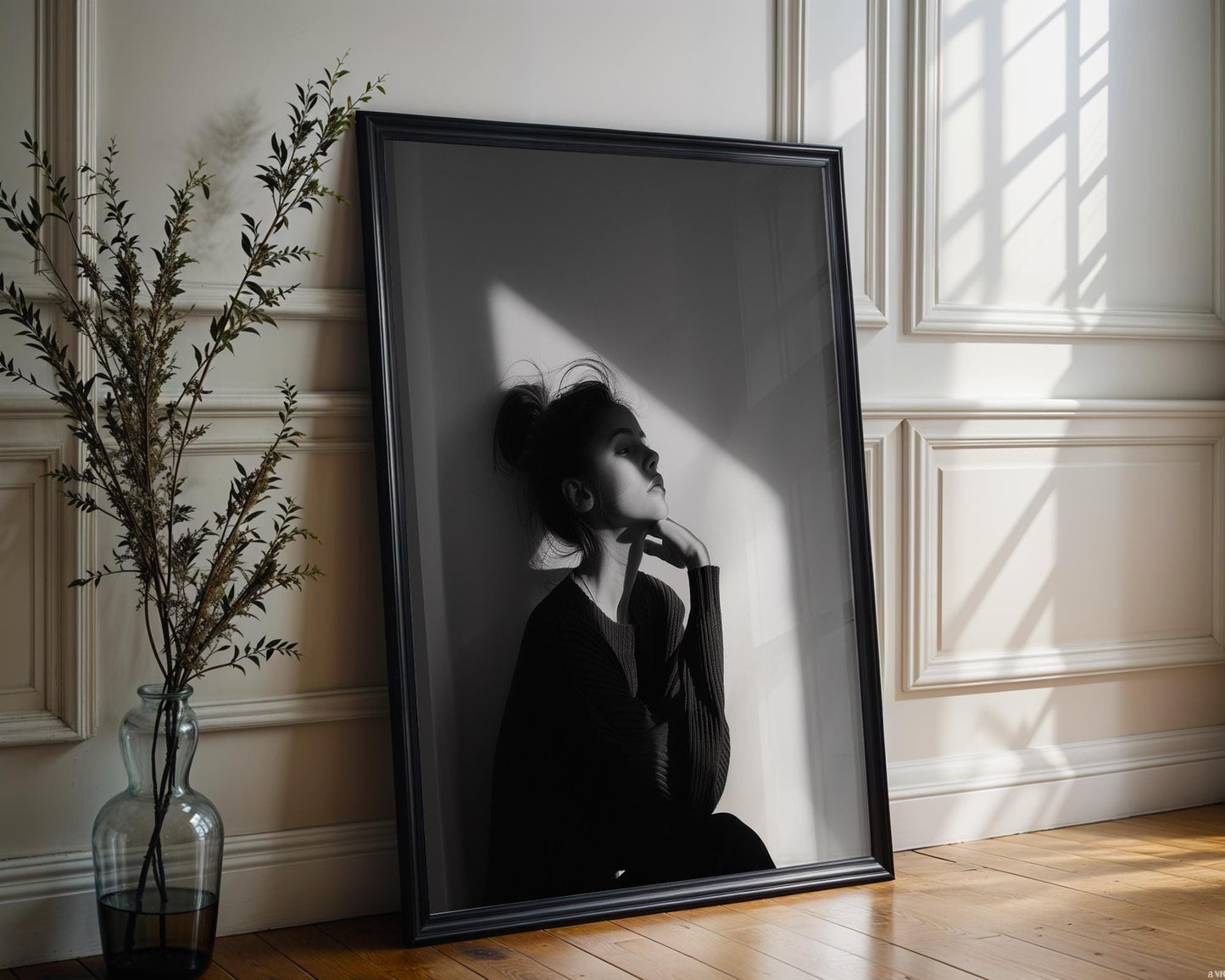 Minimal Wall Art Luxury Fashion | Black and White Fine Art Photography Print wall art print, minimalist black and white poster, modern Scandinavian wall decor, Monohaus