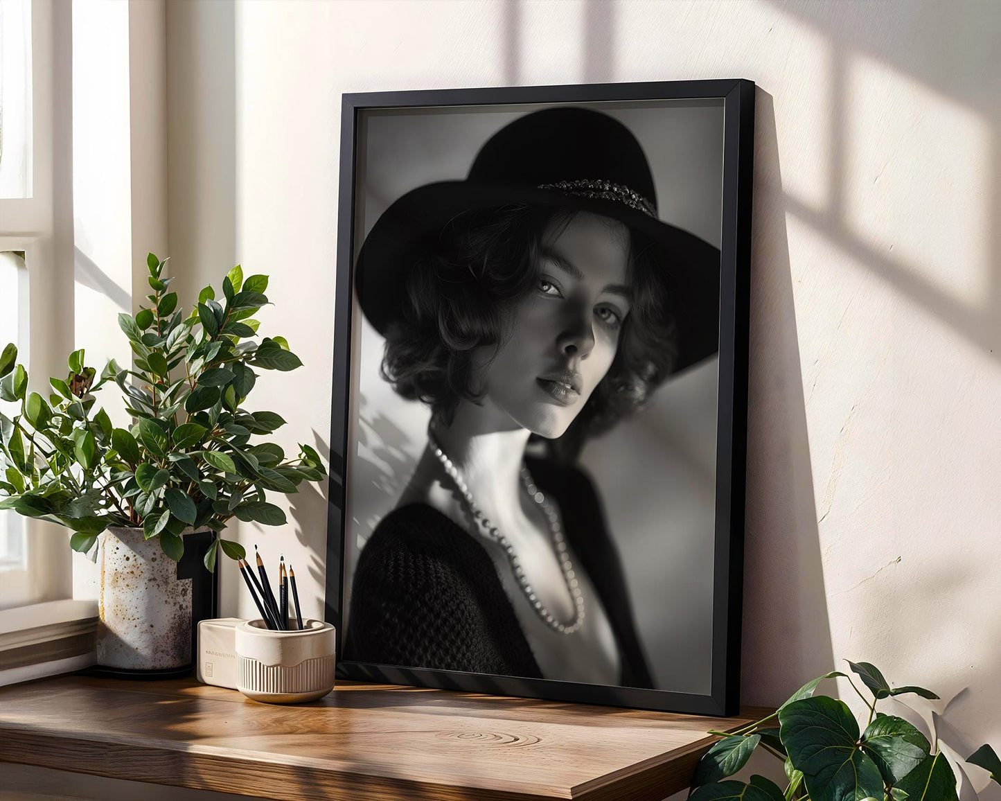 Minimal Wall Art | Retro Paris Fashion Print |  Monochrome Photography wall art print, minimalist black and white poster, modern Scandinavian wall decor, Monohaus