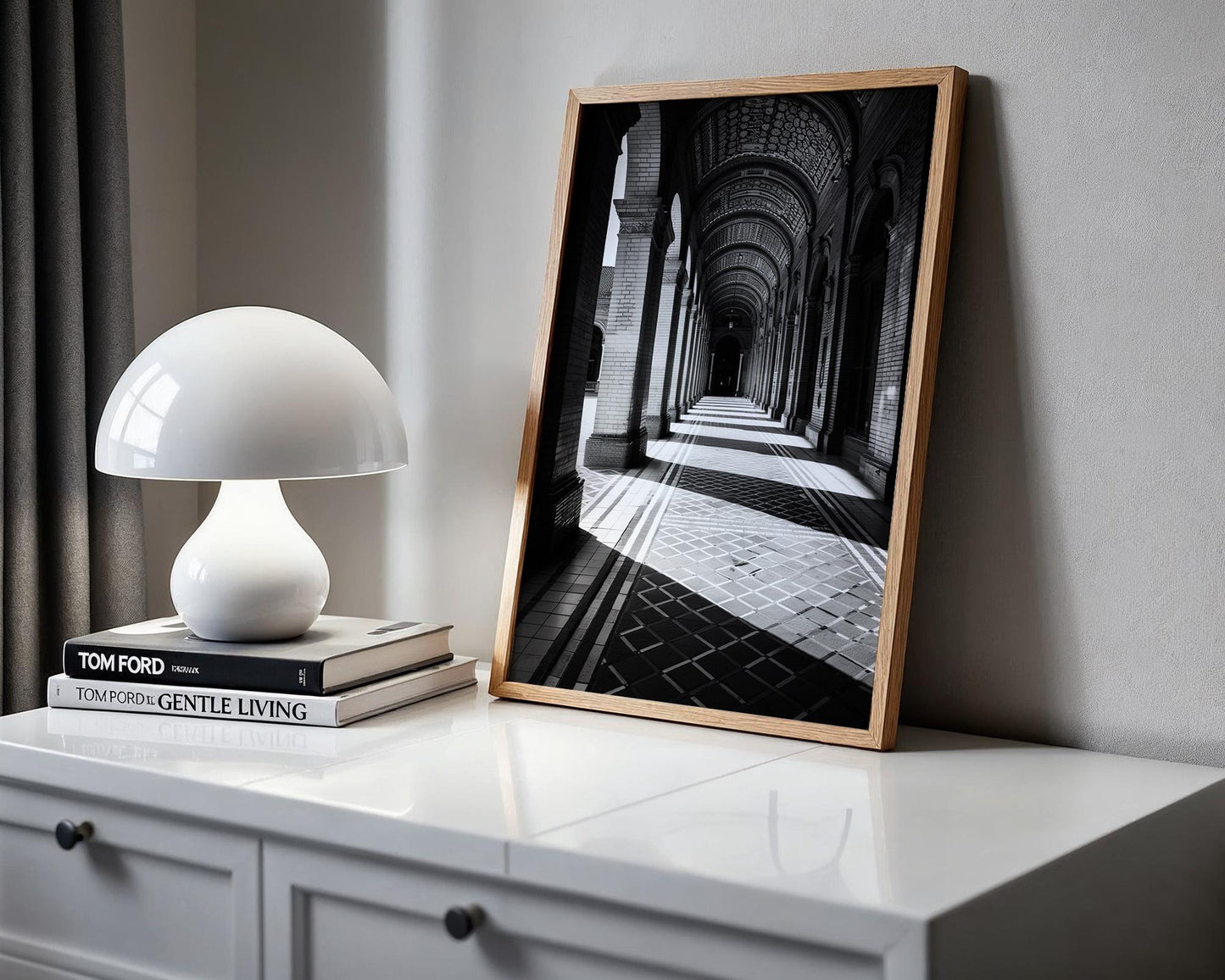 World Landmark | Seville Spain Print | Plaza de España Arched Corridor Poster