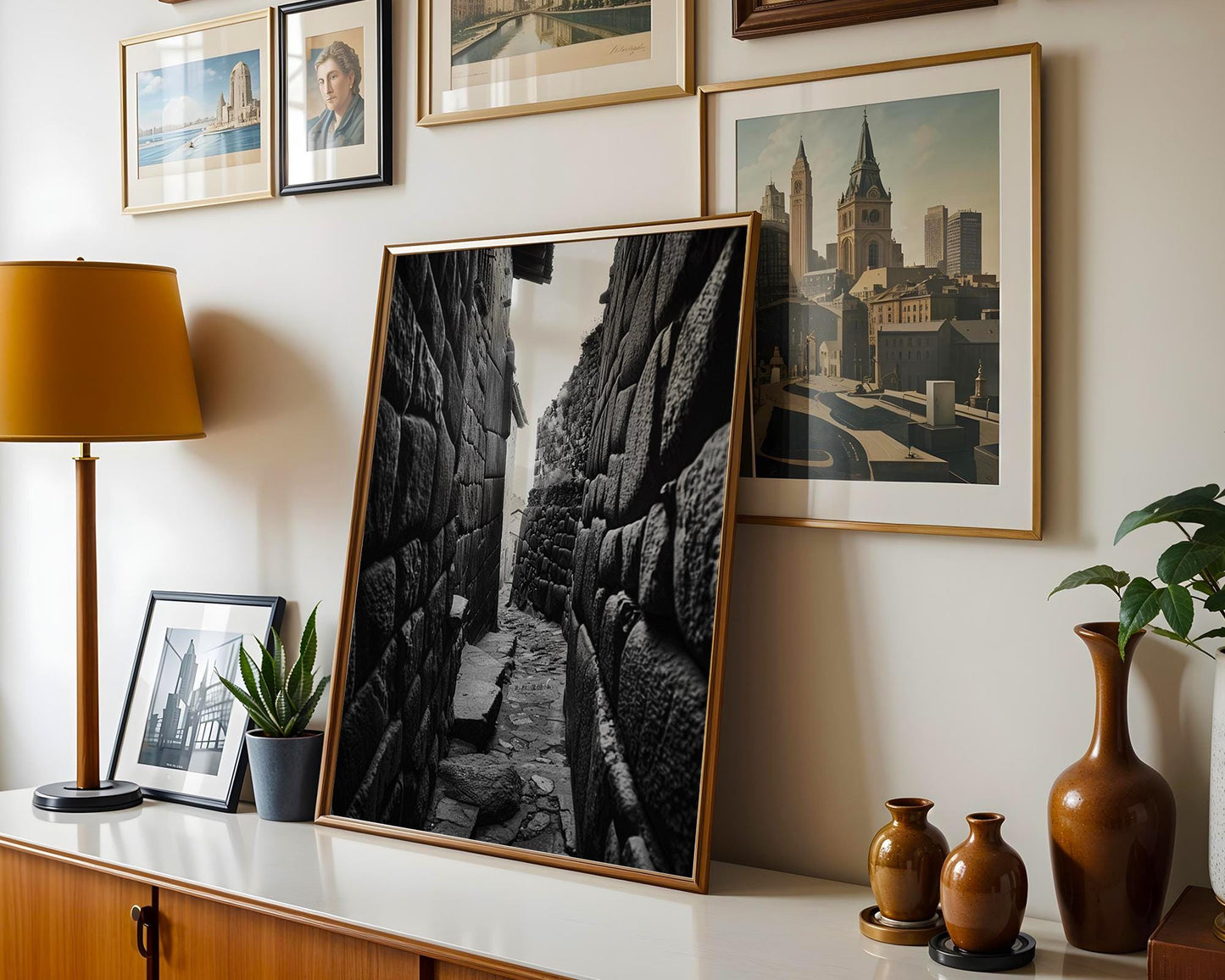 World Landmark | Machu Picchu Photography Print | Black and White Inca Wall Art wall art print, minimalist black and white poster, modern Scandinavian wall decor, Monohaus