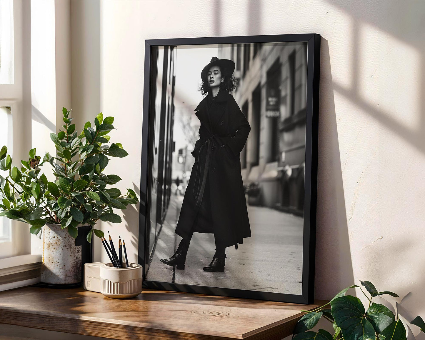 Black and White Fashion Photography Print | Chic Woman, Minimalist Wall Art wall art print, minimalist black and white poster, modern Scandinavian wall decor, Monohaus