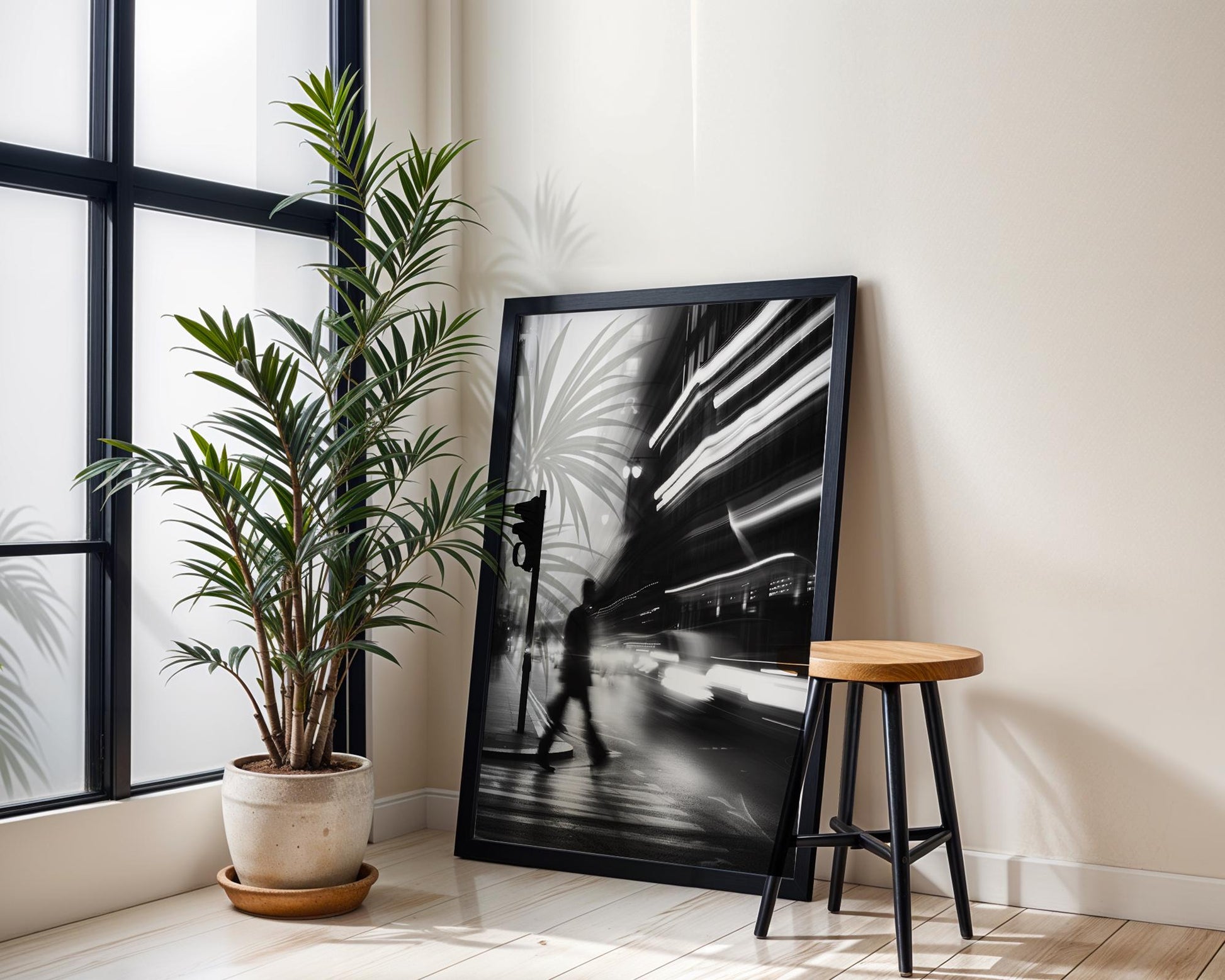 Urban Photography | Black and White Crosswalk Art Print | Urban Minimalist Decor black and white photo print, minimalist monochrome wall art poster for modern interiors, Monohaus