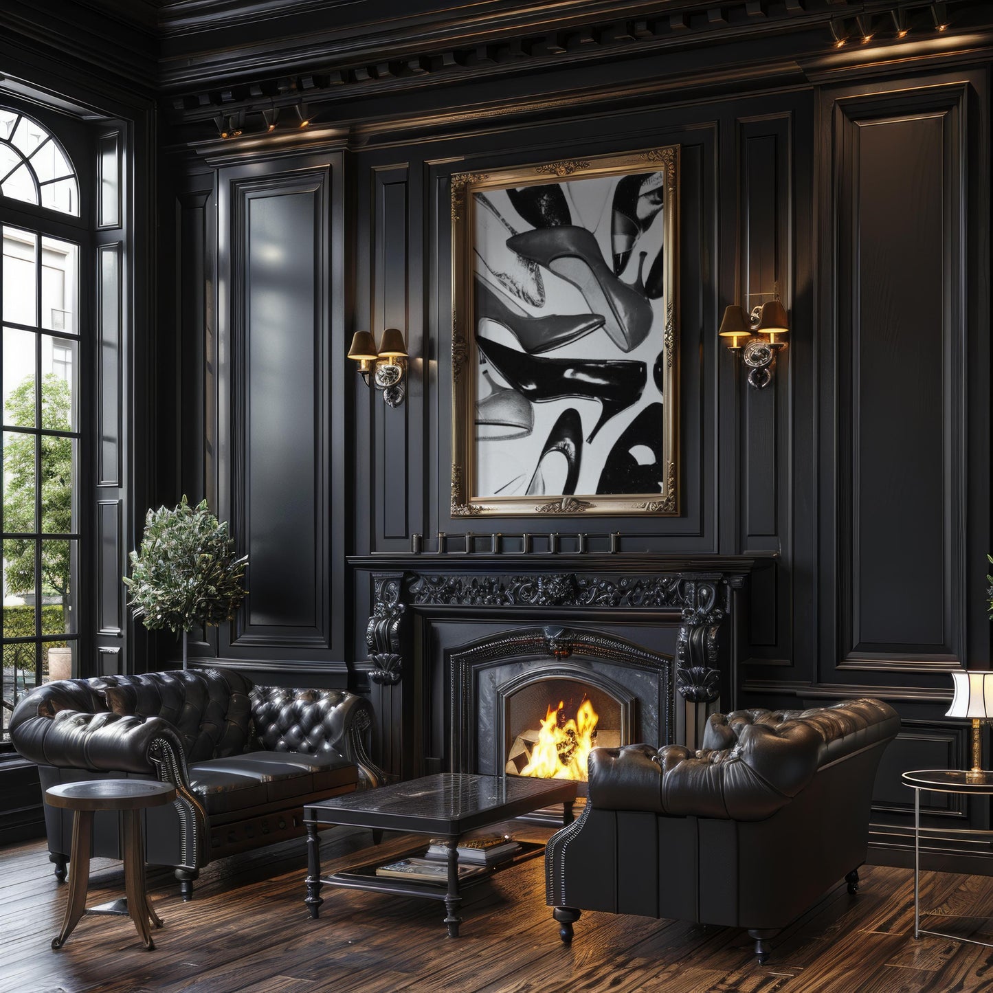 Black and White High Heels Fashion Print | Minimalist Chic Wall Art wall art print, minimalist black and white poster, modern Scandinavian wall decor, Monohaus