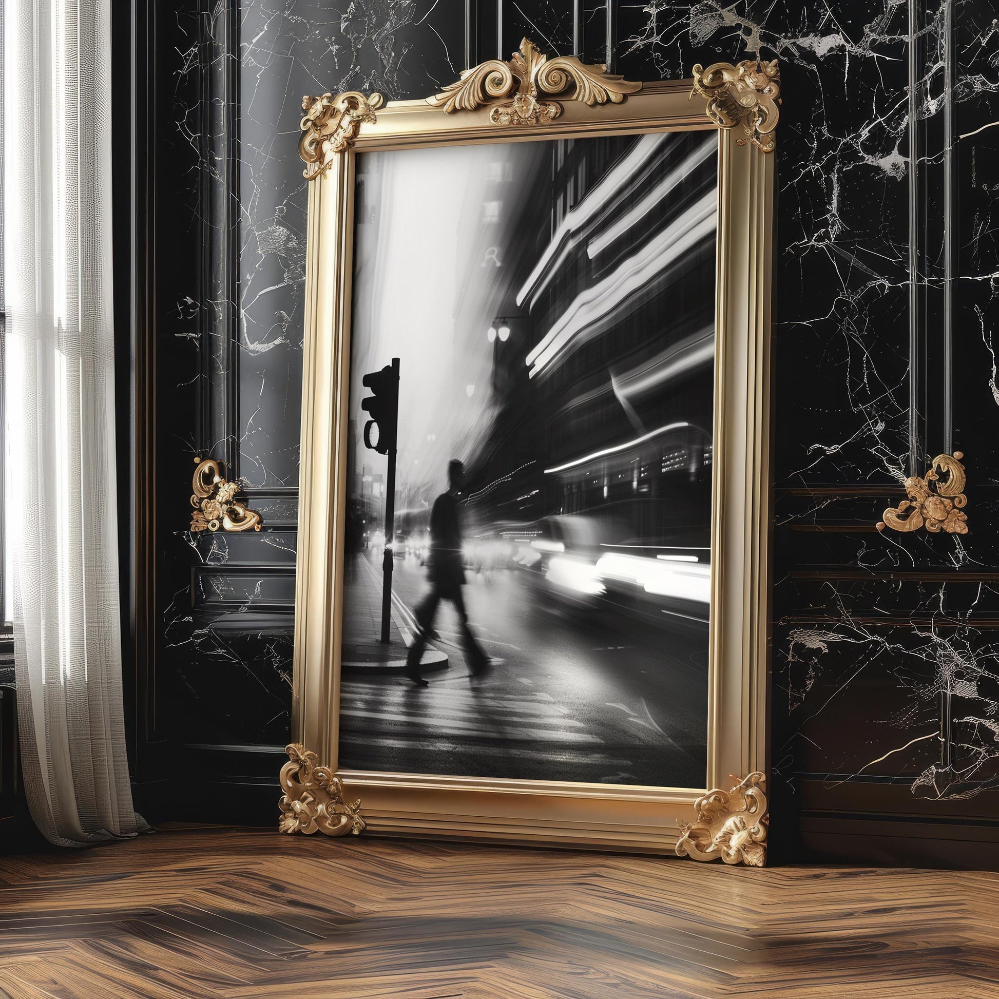 Urban Photography | Black and White Crosswalk Art Print | Urban Minimalist Decor black and white photo print, minimalist monochrome wall art poster for modern interiors, Monohaus