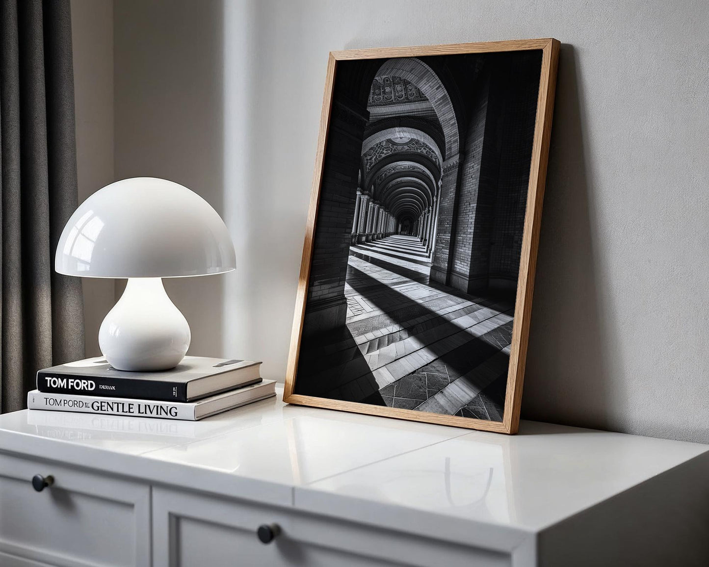 World Landmark | Seville Architecture Print | Plaza de España Black and White Photography